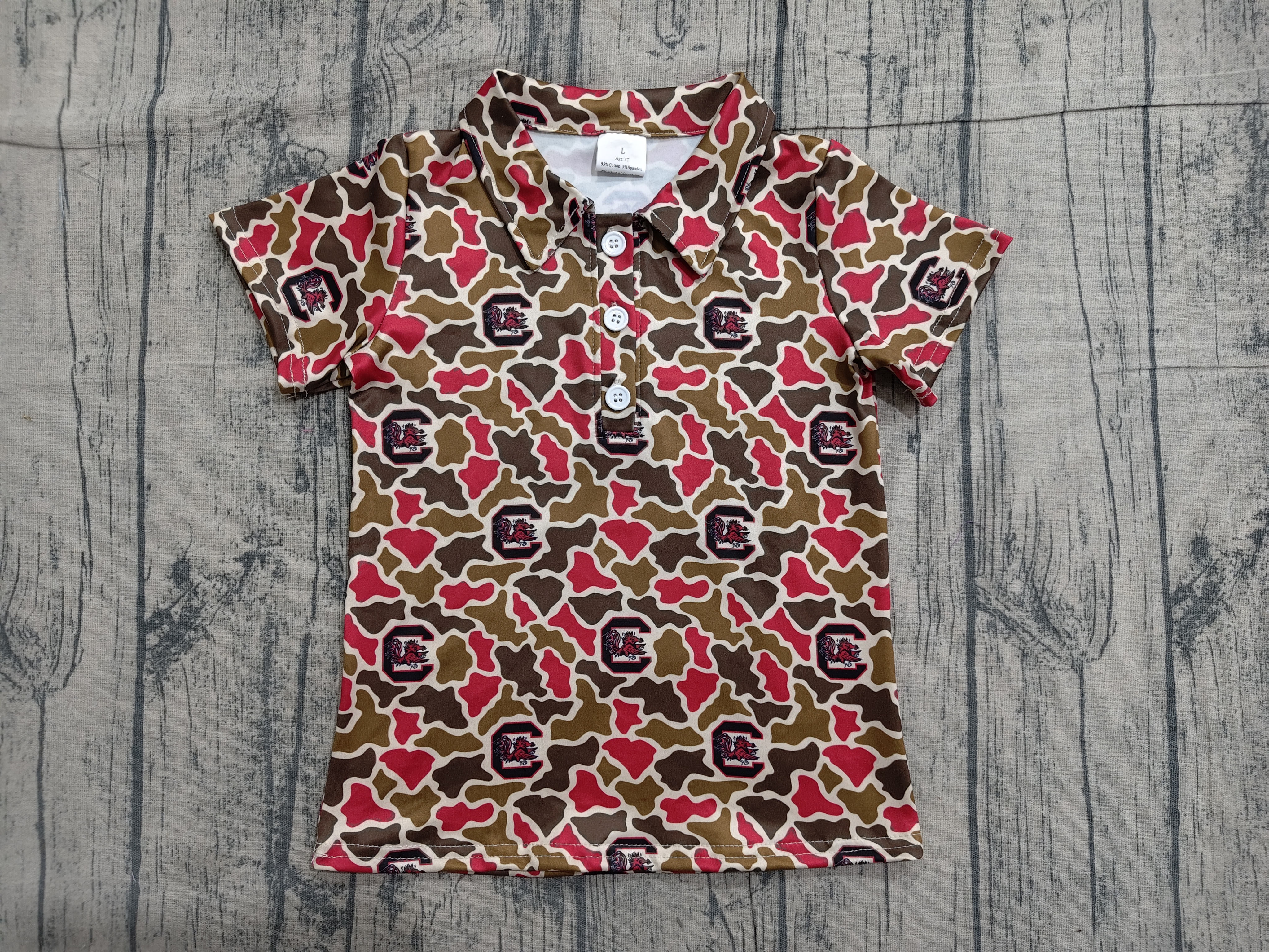 BT1697 pre-order  toddler boy clothes state camo print boy summer top shirt-real pic 2026.3.30 