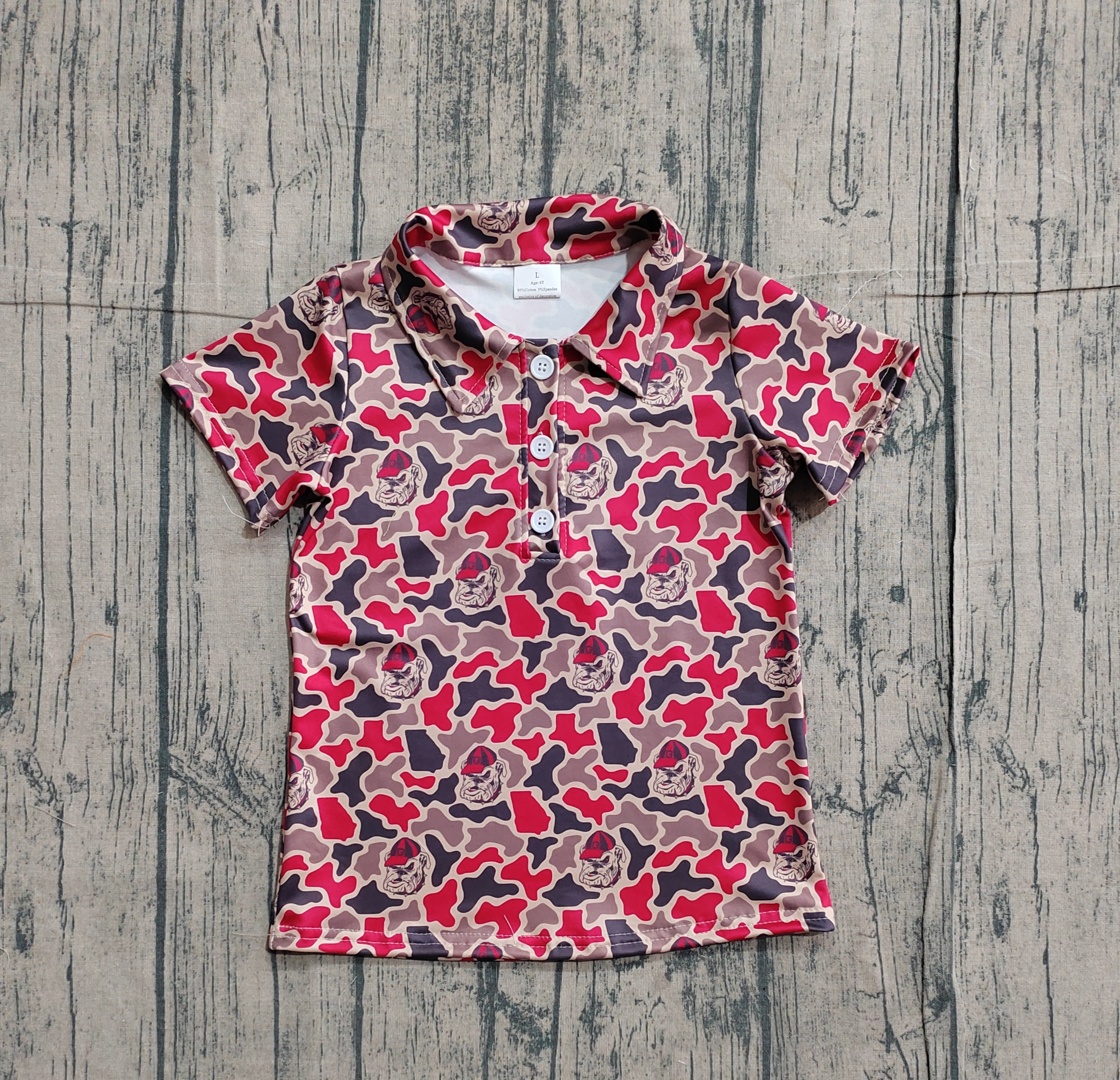 BT1699 pre-order  toddler boy clothes state camo print boy summer top shirt-real pic 2026.1.22