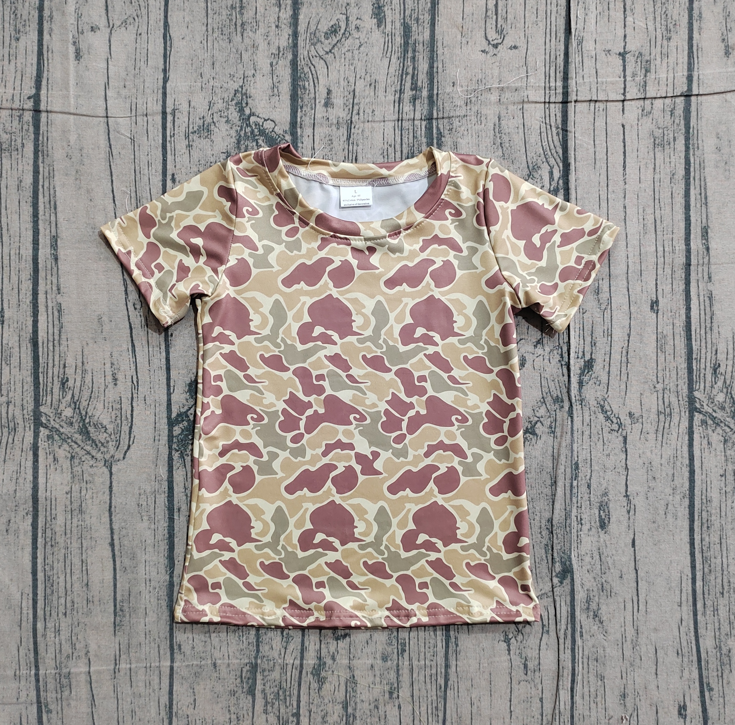 BT1713 pre-order  toddler boy clothes camo hunting clothes boy  summer top shirt-real pic 2026.1.22 