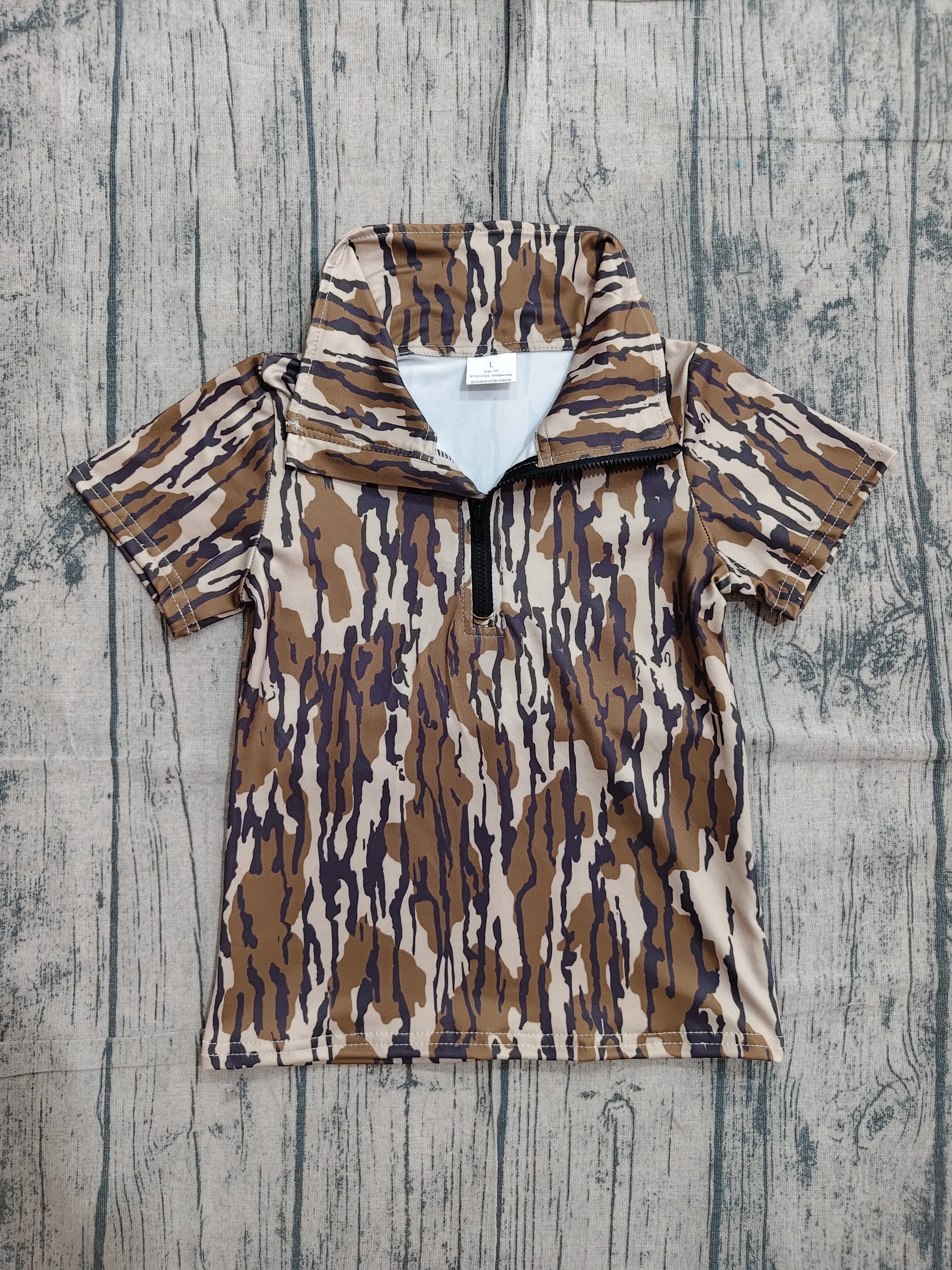 BT1726 pre-order  toddler boy clothes camo print boy summer top shirt-real pic 2026.4.18 
