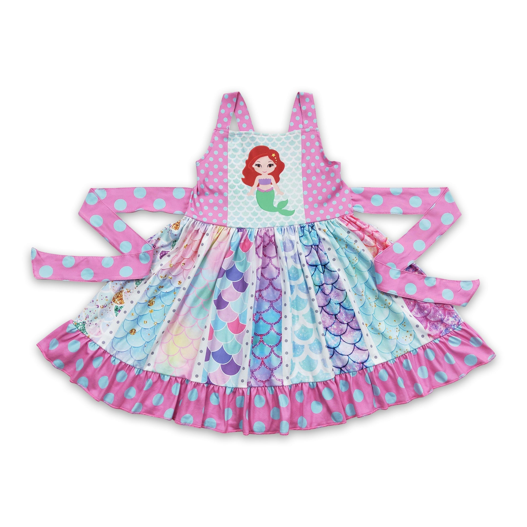 C1-8 toddler girl clothes mermaid summer twirl dress-promotion $2.99 2026.2.28