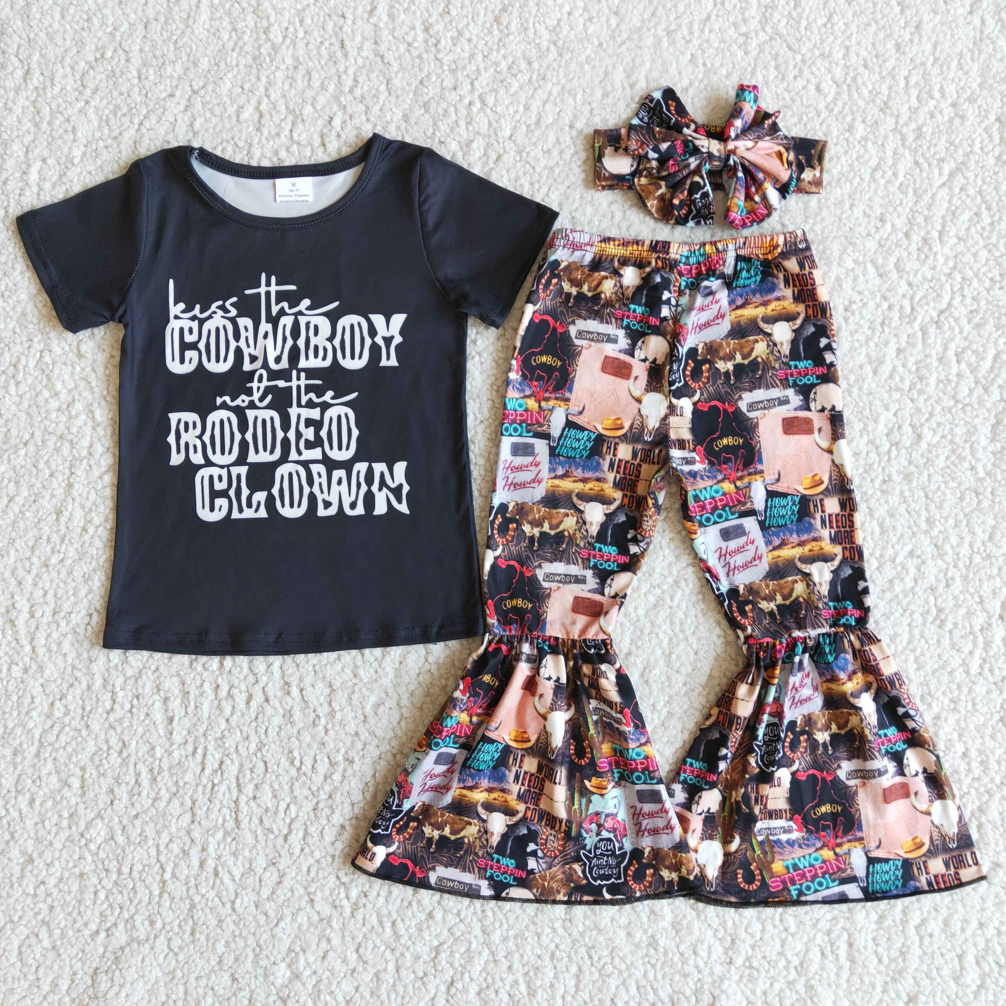 E6-16 baby girl clothes cowboy spring fall outfits--promotion 2025.3.22 $2.99
