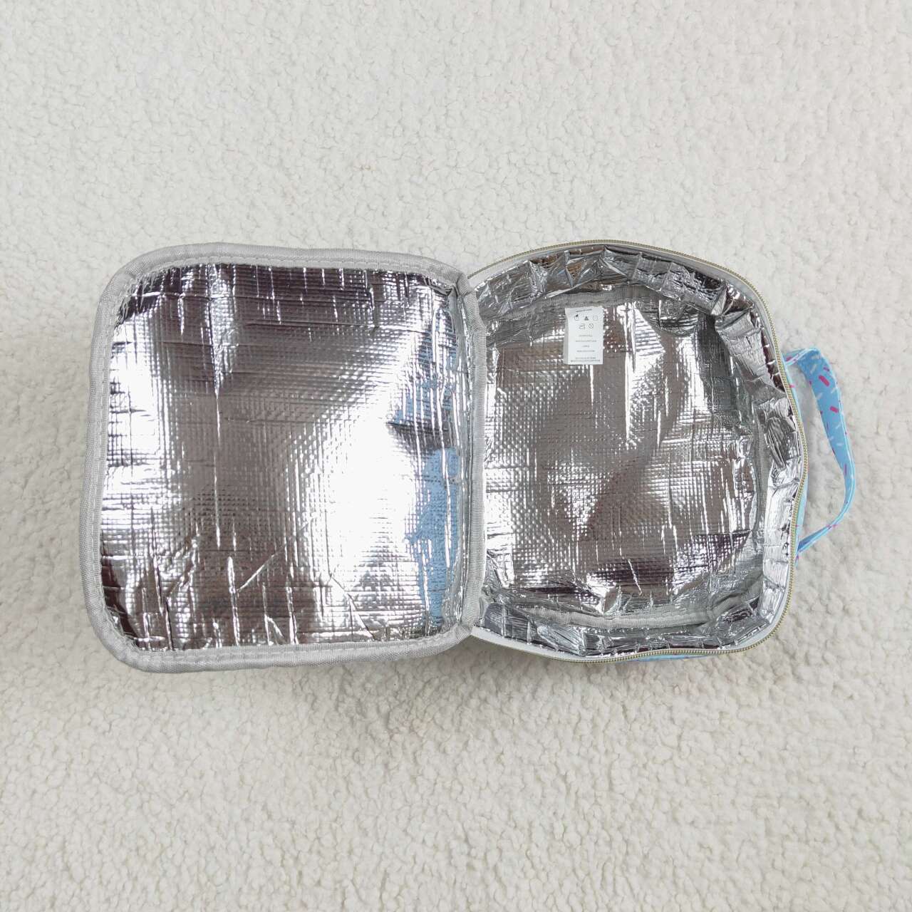 BA0296 kids lunch box blue spray Sizes:3.5*8.5*8.5 inches