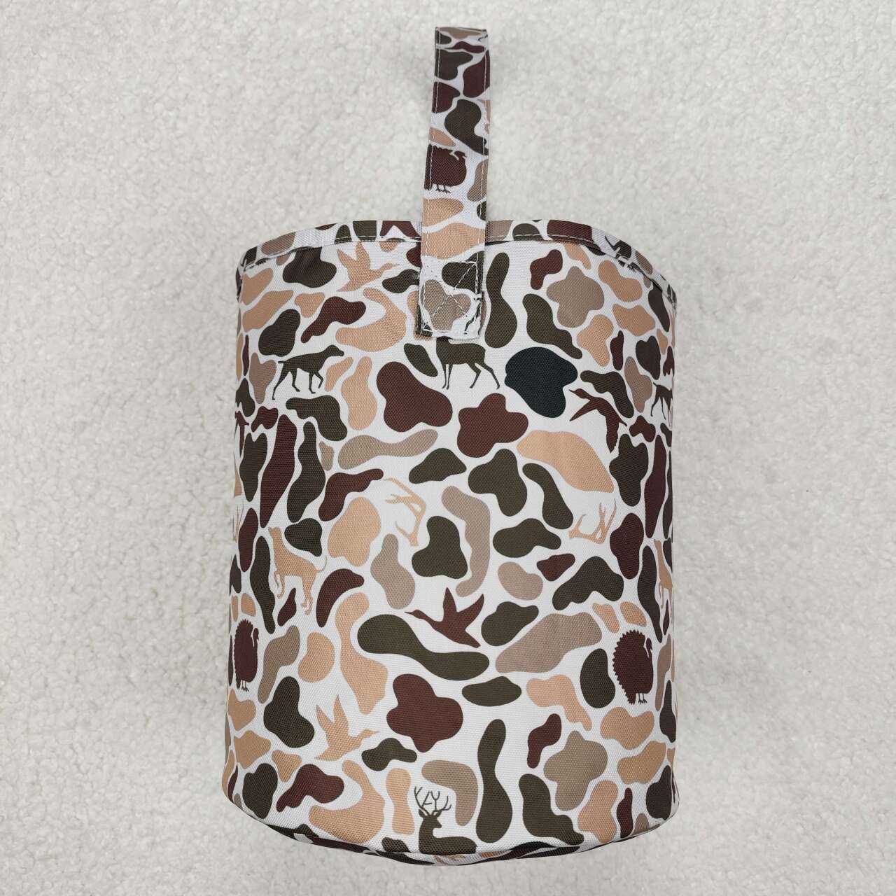 BA0289 RTS toddler bag camo deer hunting print kids basket bag 2