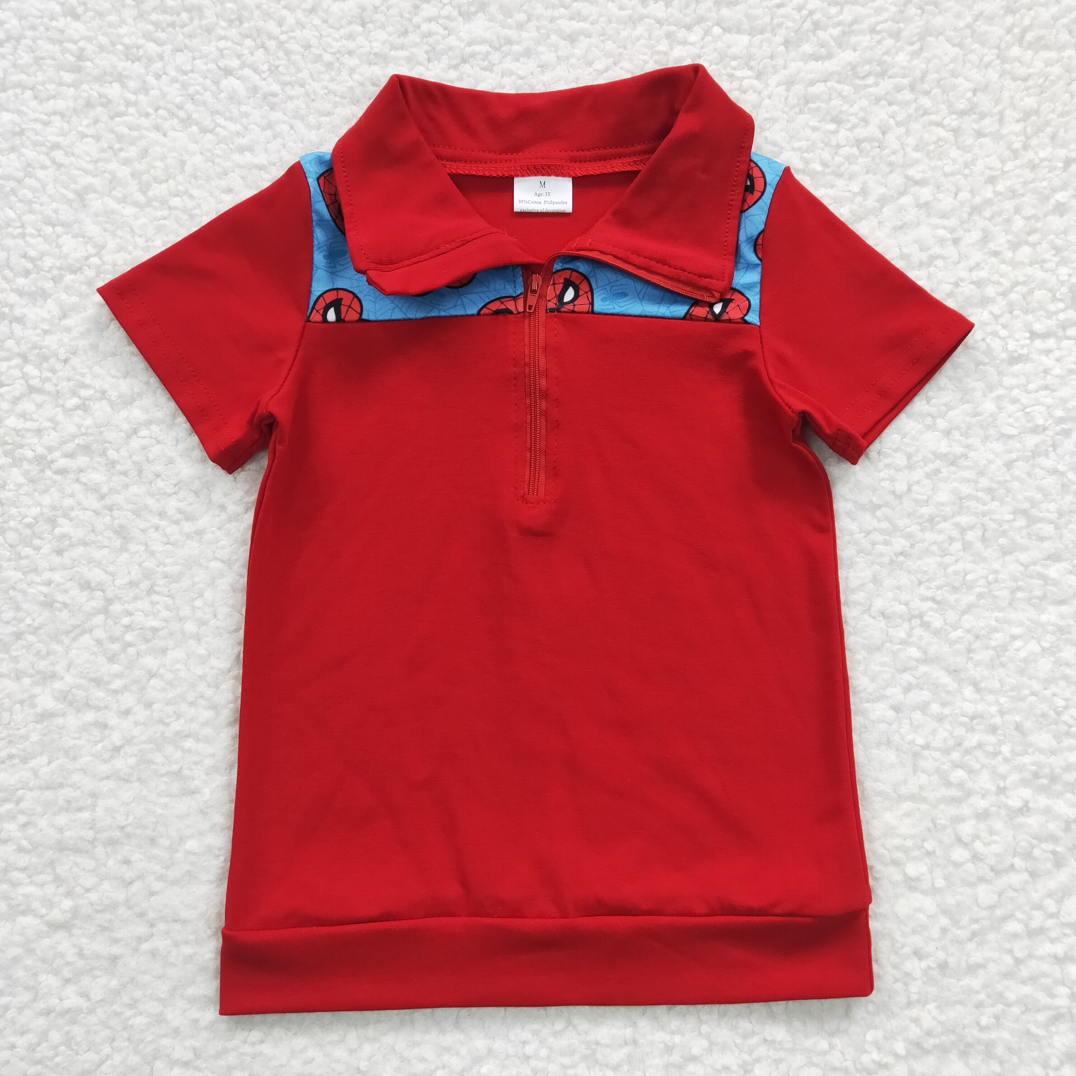 BT0158 kids clothes red cartoon summer tshirt-promotion 2024.12.14 $5.5