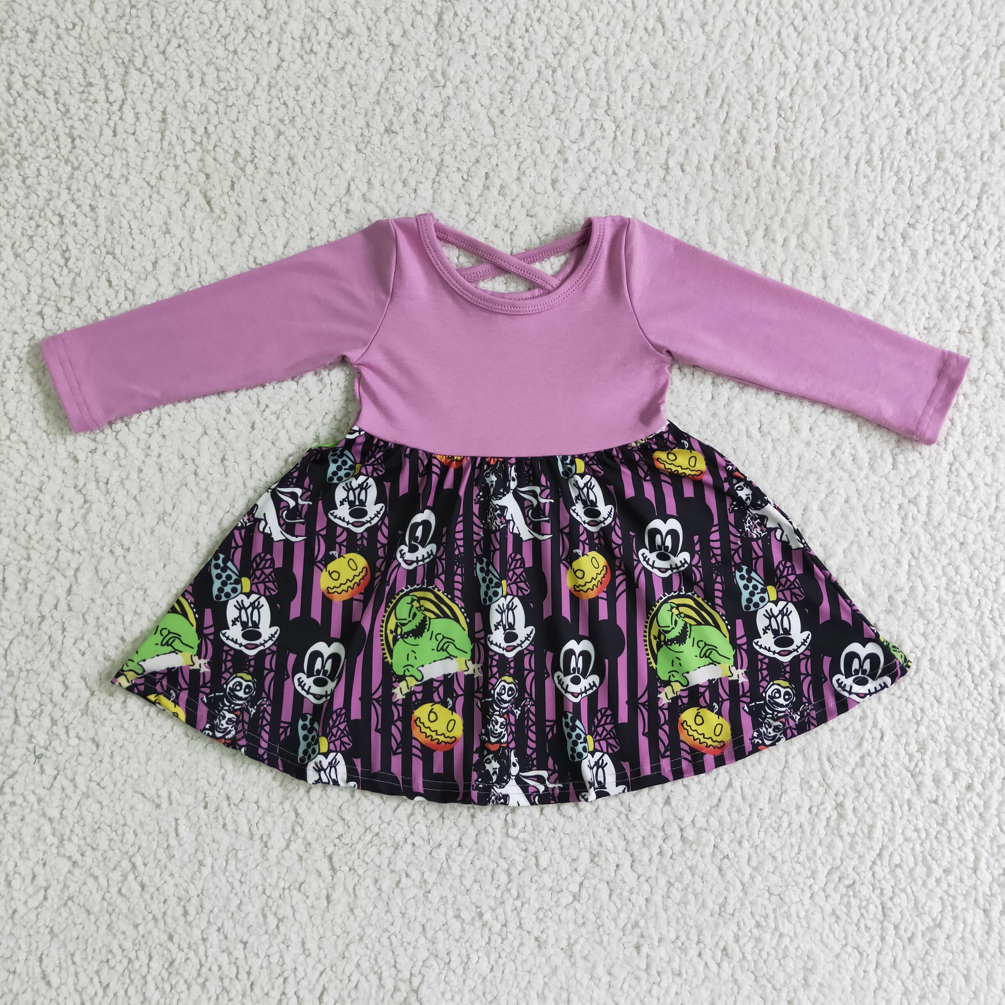 GLD0059 kids clothes girls cartoon  halloween dress-promotion 2024.8.24 $5.5
