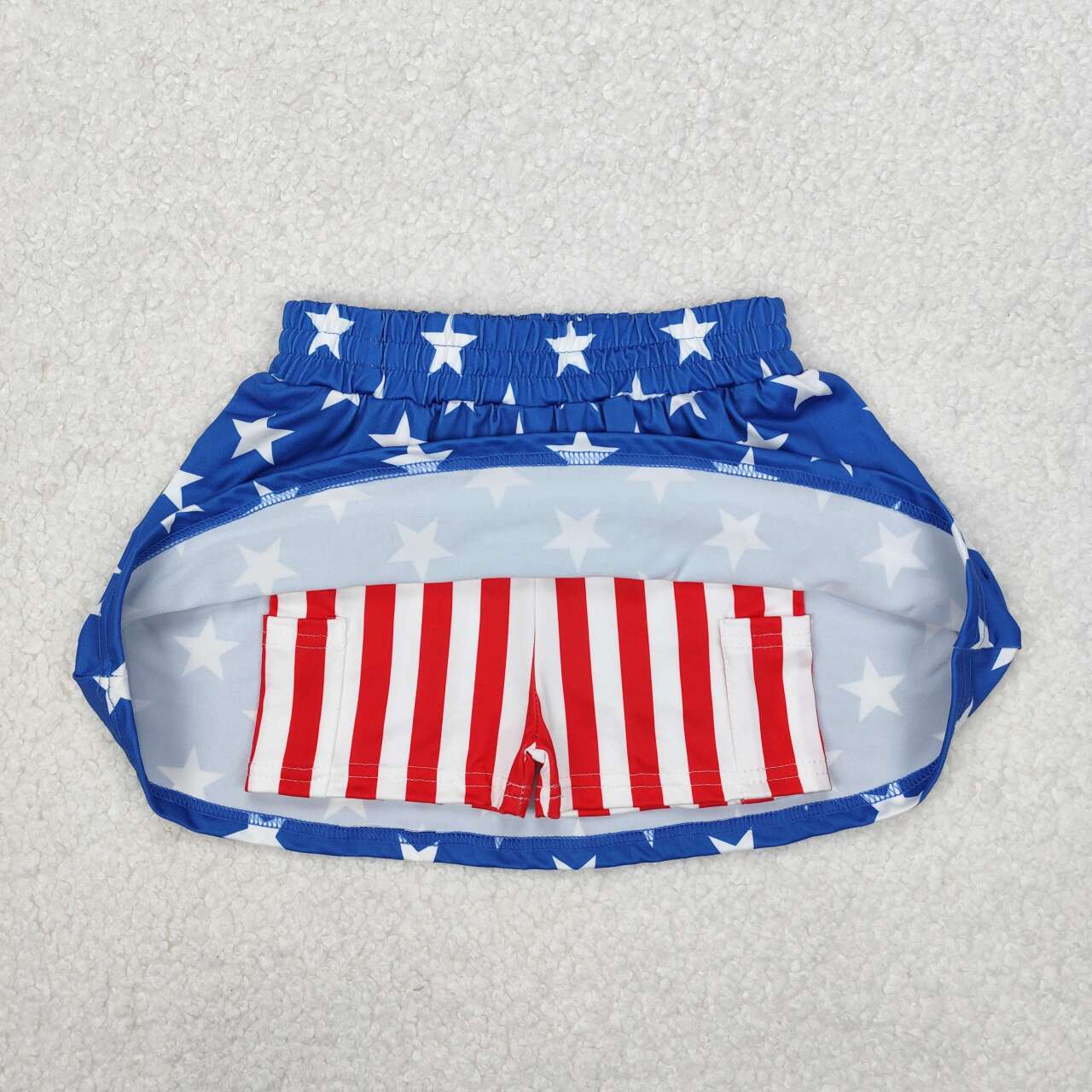 GSD2244 RTS girl clothes 4th of July girl summer skirts set