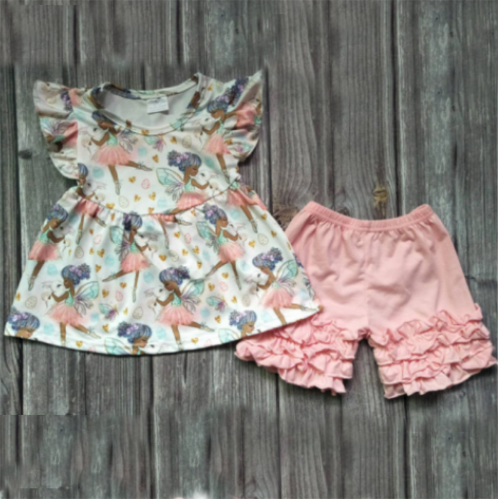 girl bunny easter flutter sleeve set-promotion 2025.2.15 $5.5