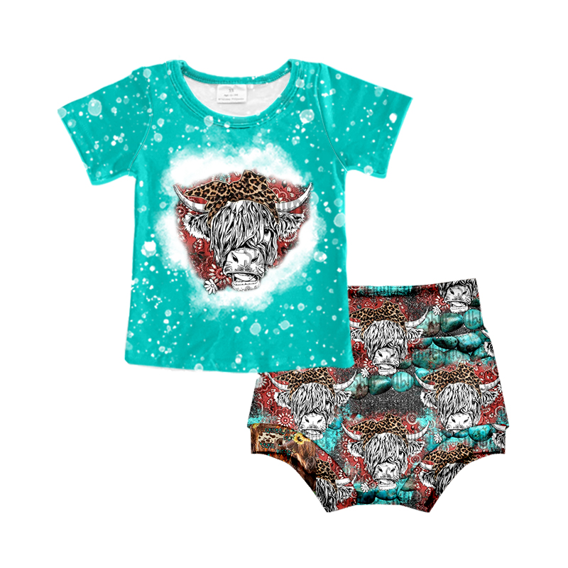 GBO0070 baby girl clothes cow print summer bummies outfits-promotion 2025.7.19 $5.5