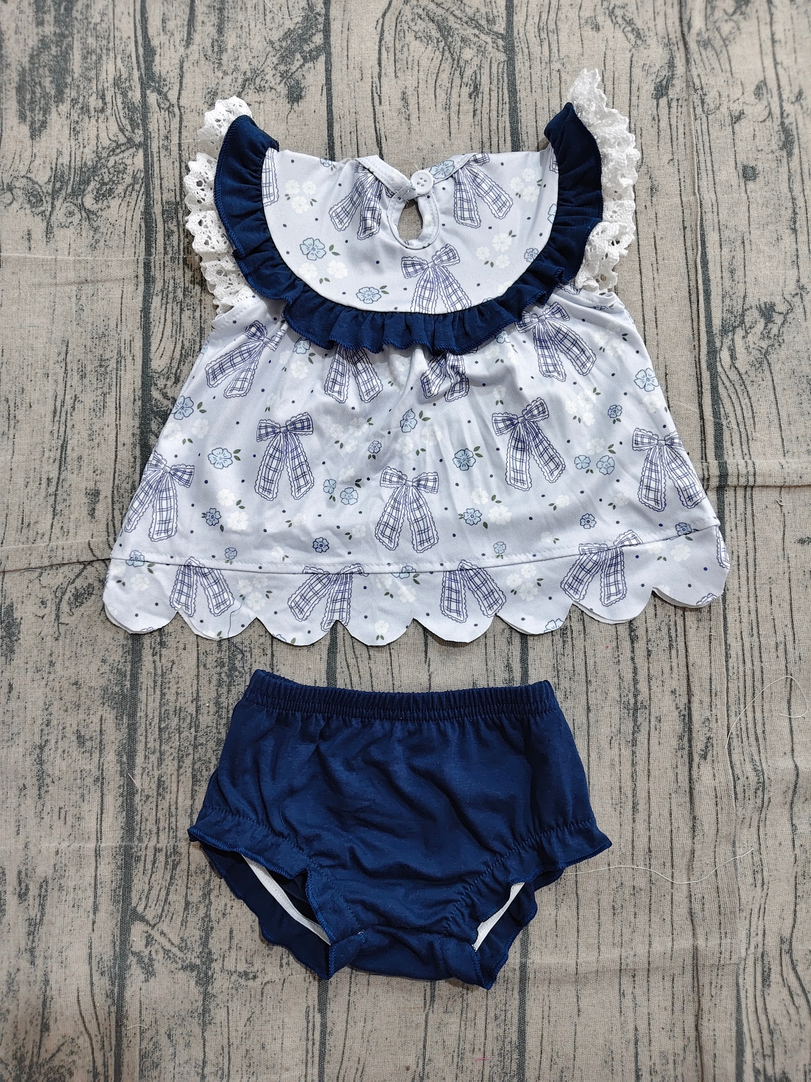 GBO0519 pre-order  toddler girl clothes daddy's girl print girl summer bummies set-real pic 2026.4.12 