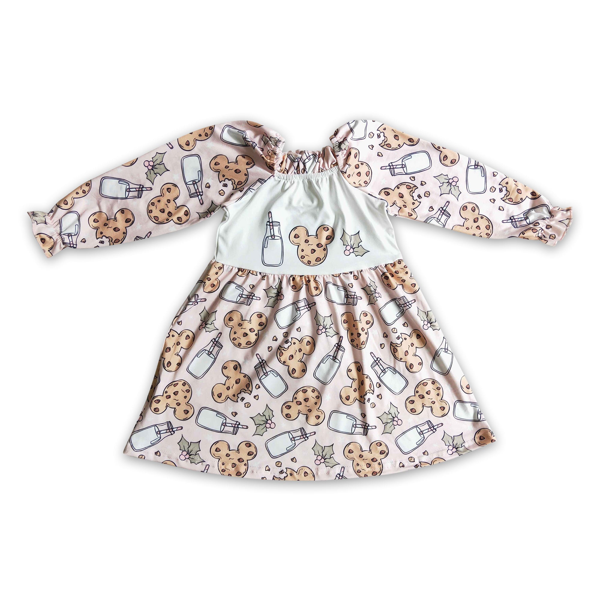 GLD0129 baby girl clothes milk christmas dress-promotion 2024.9.7 $2.99