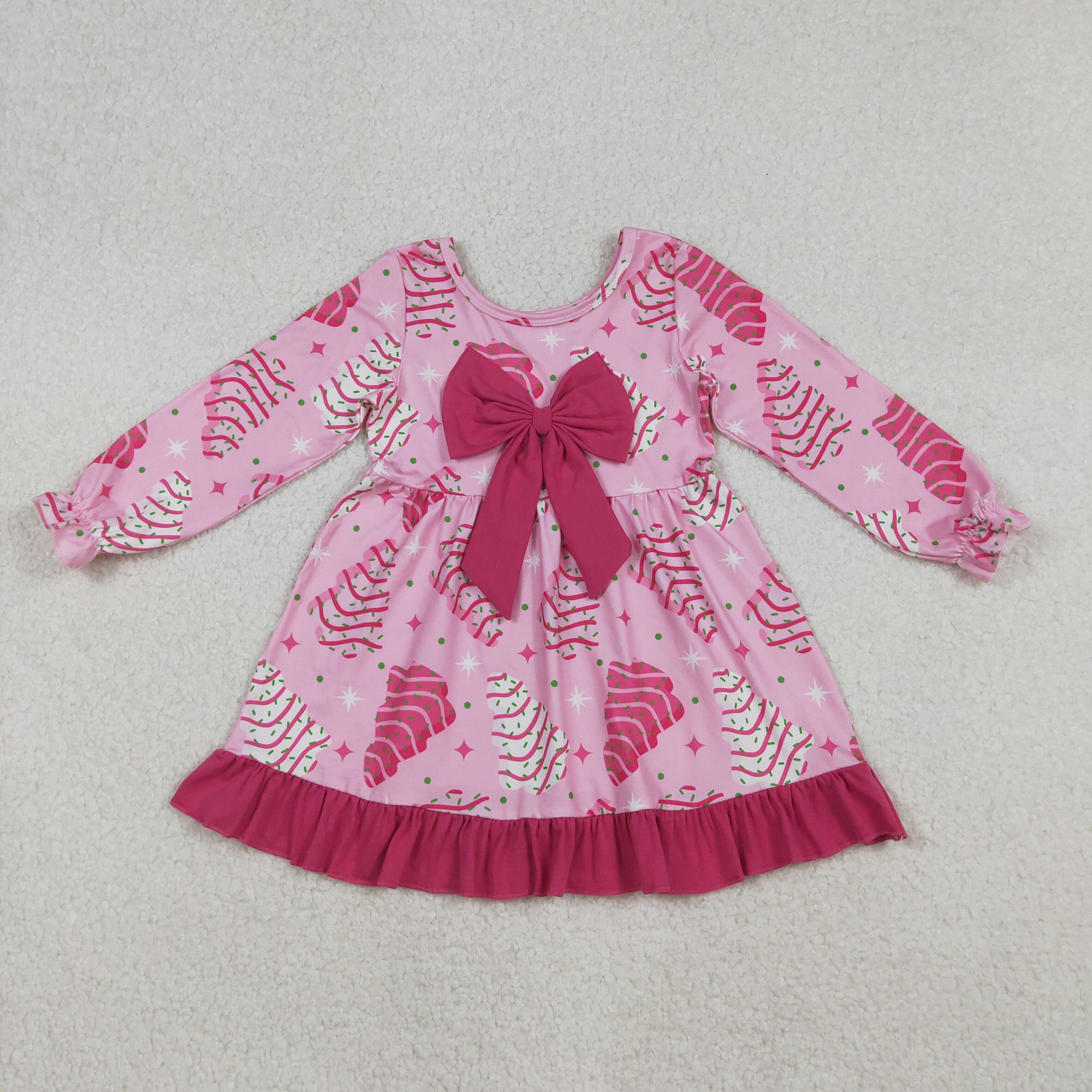 GLD1276 RTS toddler clothes cakes baby girl christmas winter dress
