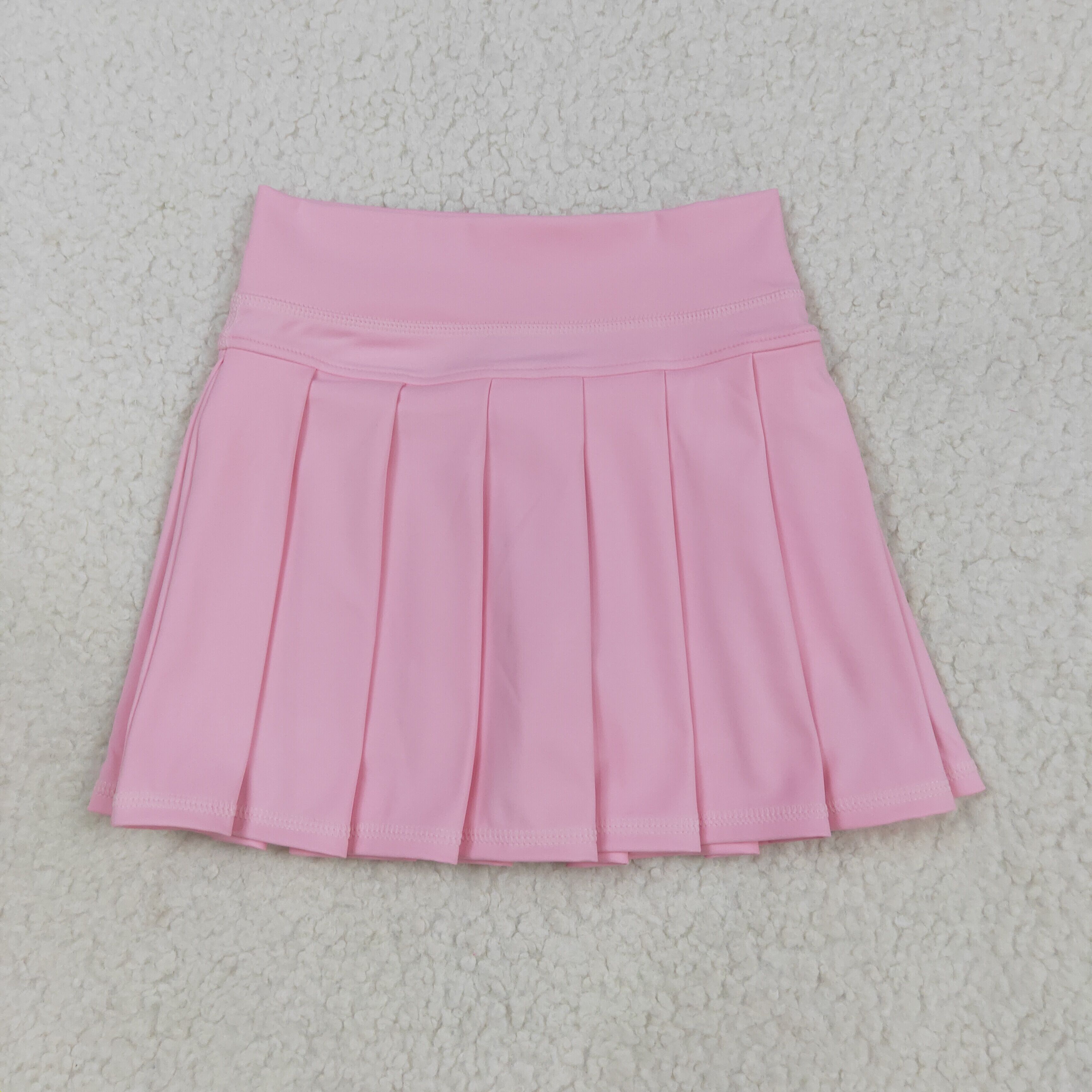 GLK0088 RTS baby girls clothes white girl summer short skirt pink yoga clothes 