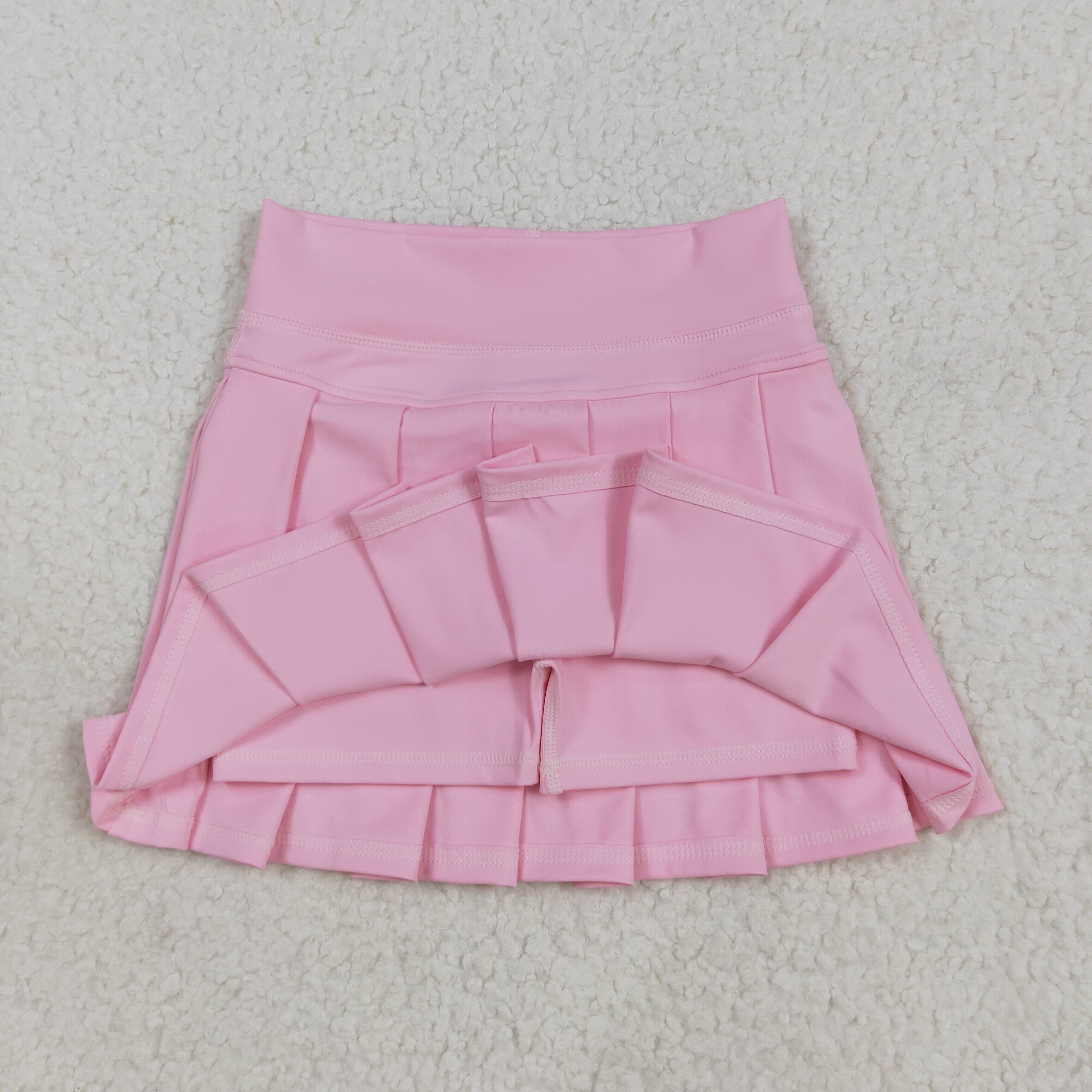 GLK0088 RTS baby girls clothes white girl summer short skirt pink yoga clothes 