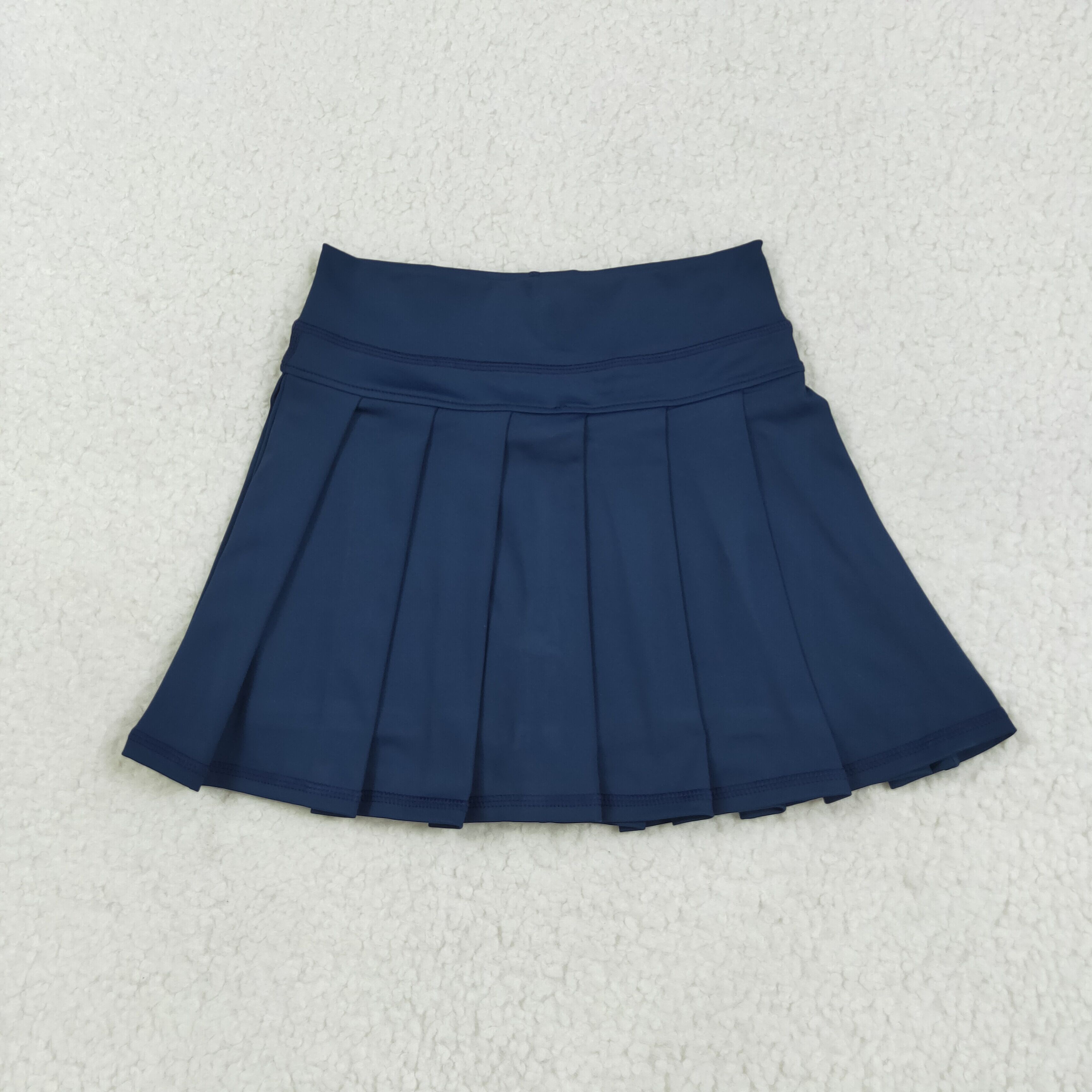 GLK0122 RTS girls clothes blue girl yoga shots skirt sports bottom