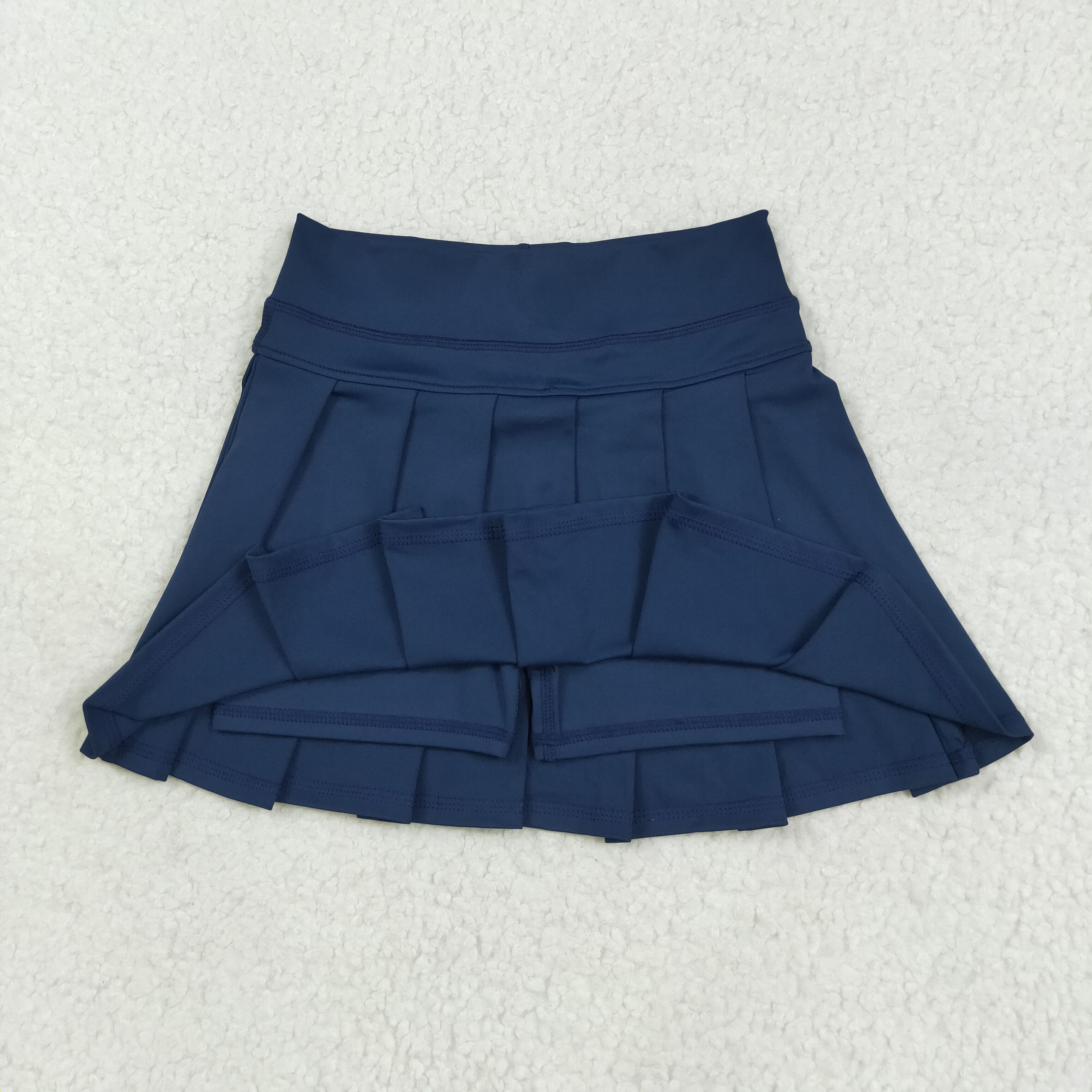 GLK0122 RTS girls clothes blue girl yoga shots skirt sports bottom