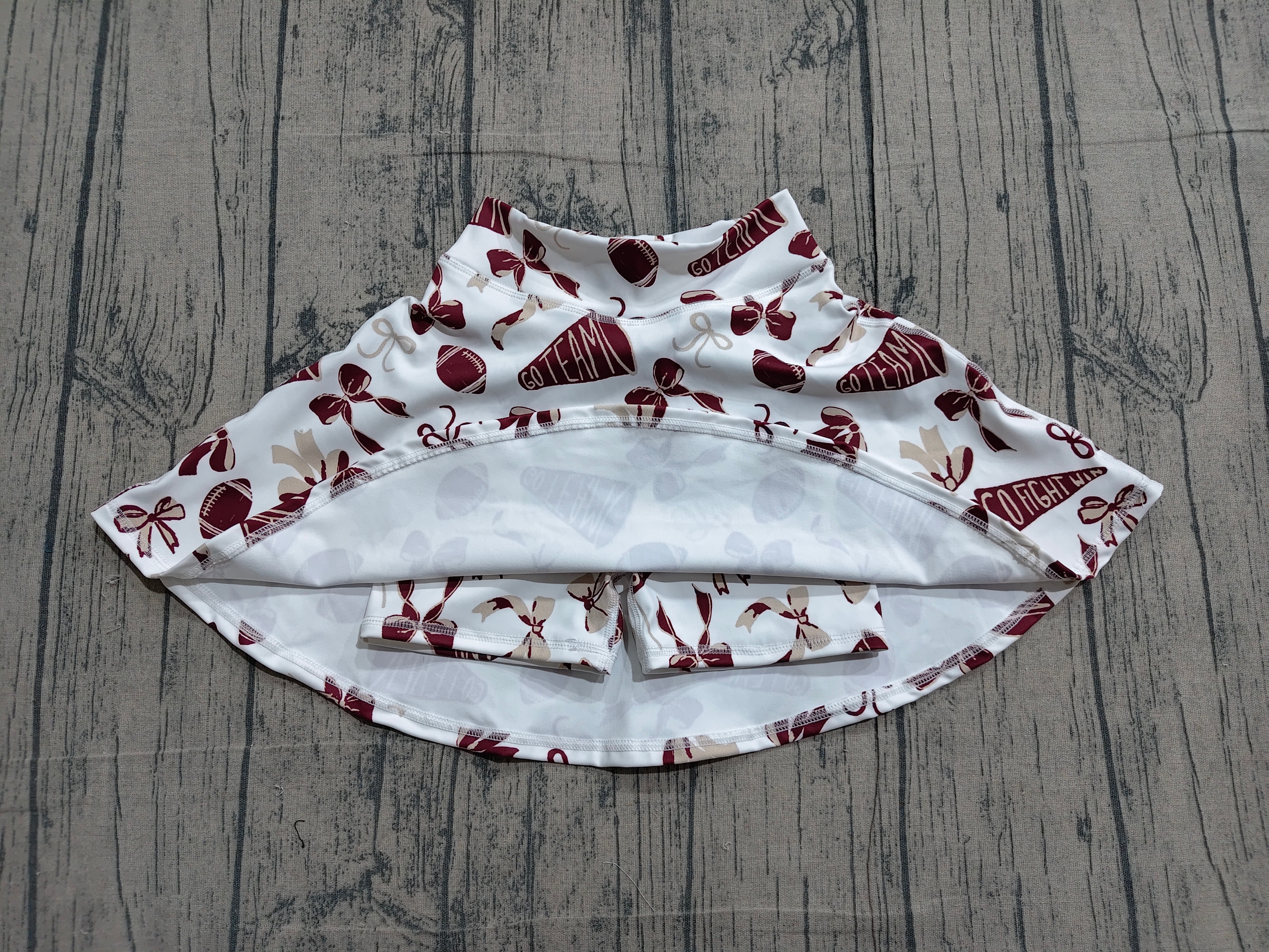 GLK0139 pre-order baby girls clothes go team girl yoga shots skirt-real pic 2026.4.1 