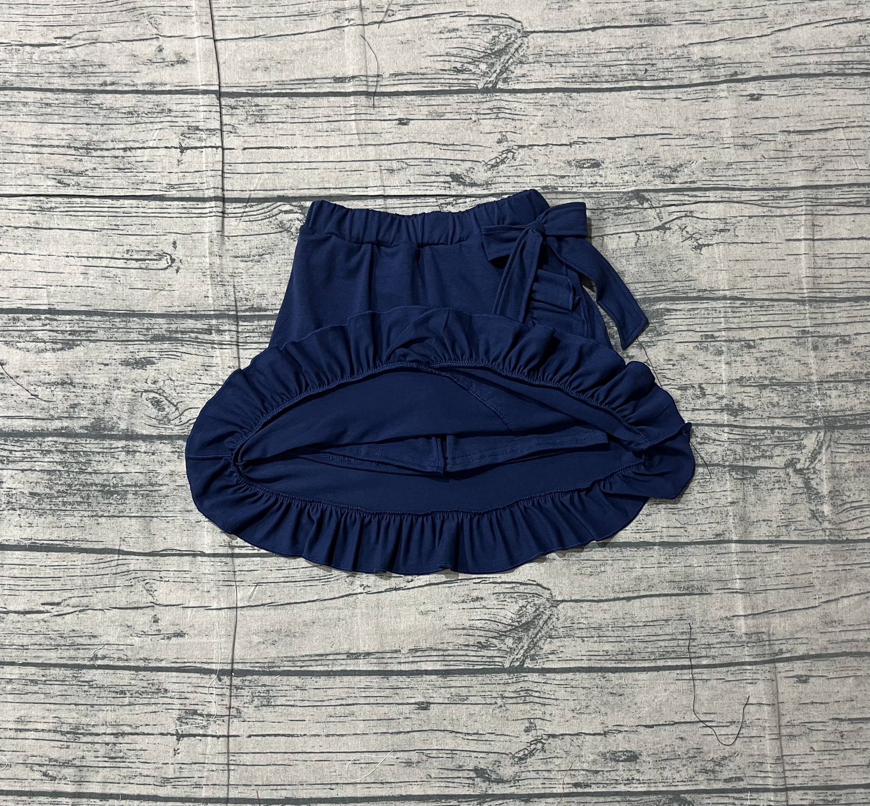  GLK0217 pre-order baby girls clothes navy blue girl yoga shots skirt-real pic 2025.12.25 