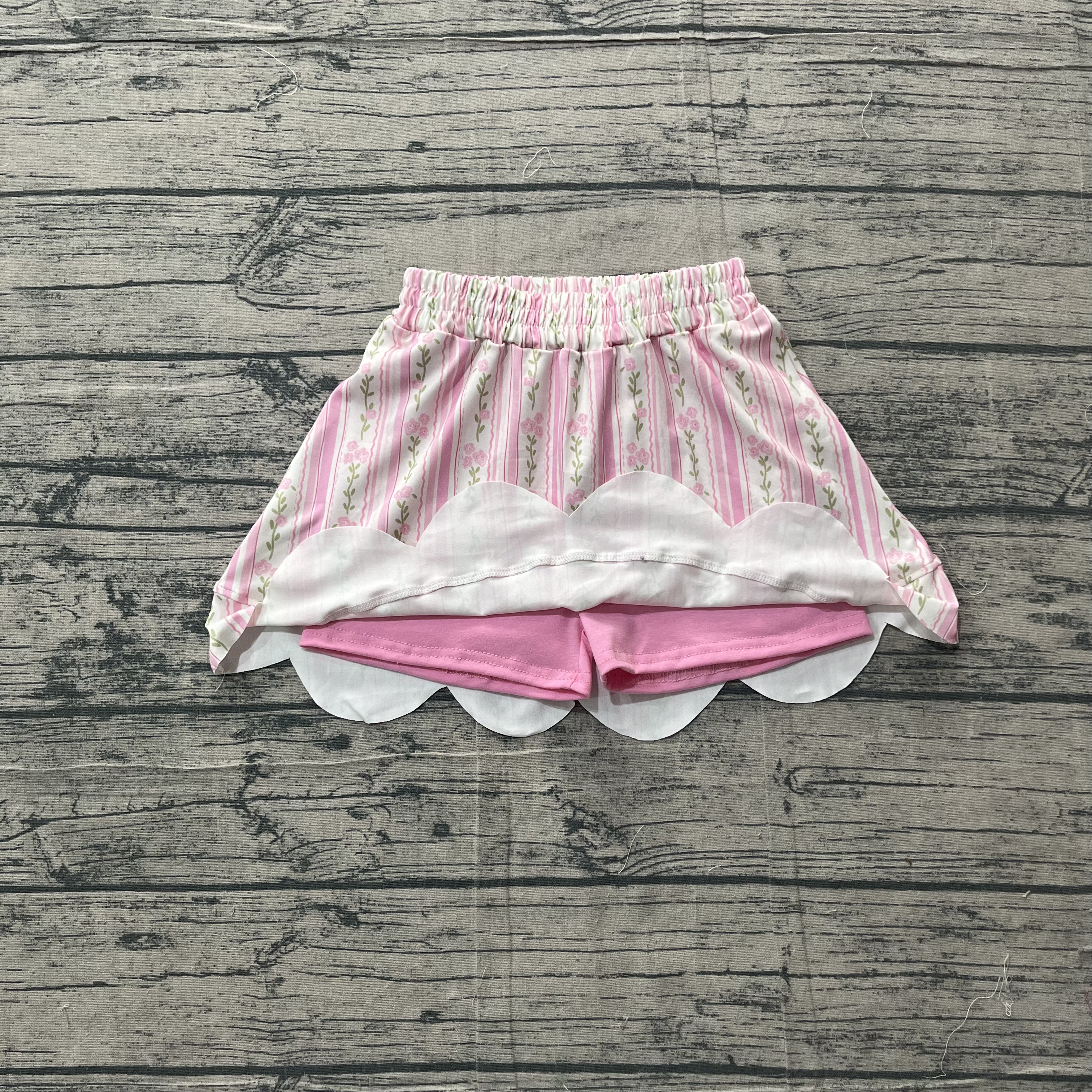 GLK0238 pre-order baby girls clothes floral print girl shorts skirt-real pic 2026.3.17 