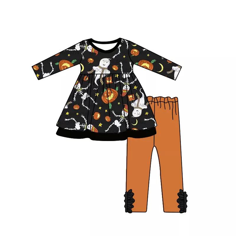GLP0092 ghost baby halloween outfit toddler girl outfits-promotion 2025.9.13 $5.5