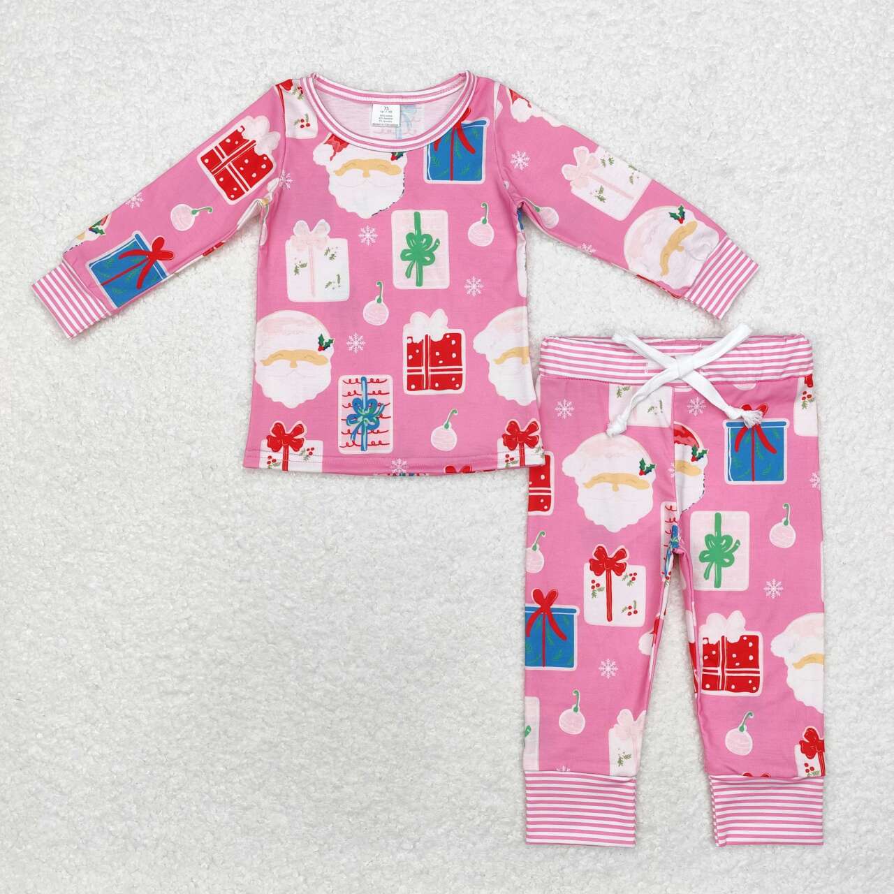 GLP1581 RTS toddler girl clothes santa girl christmas winter set -BAMBOO