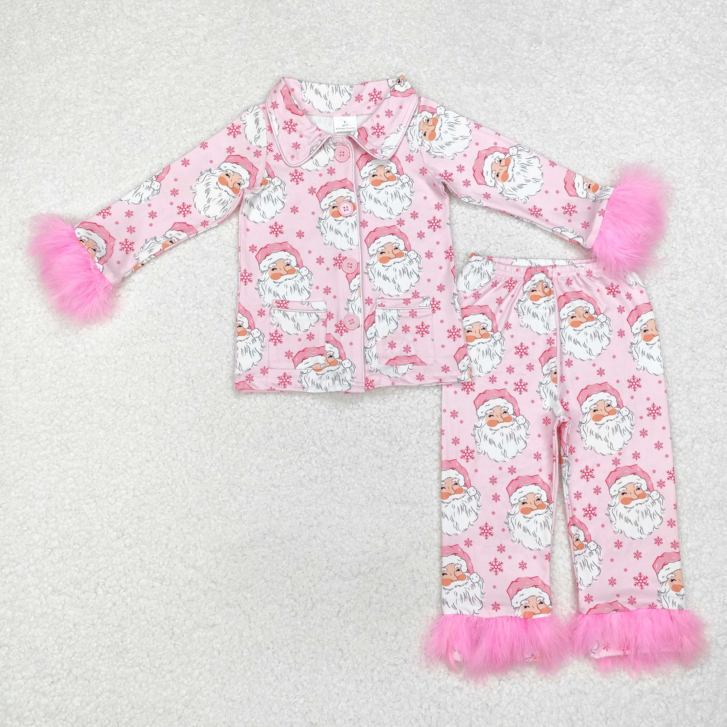 GLP1900 RTS  toddler girl clothes santa girl winter christmas clothes set