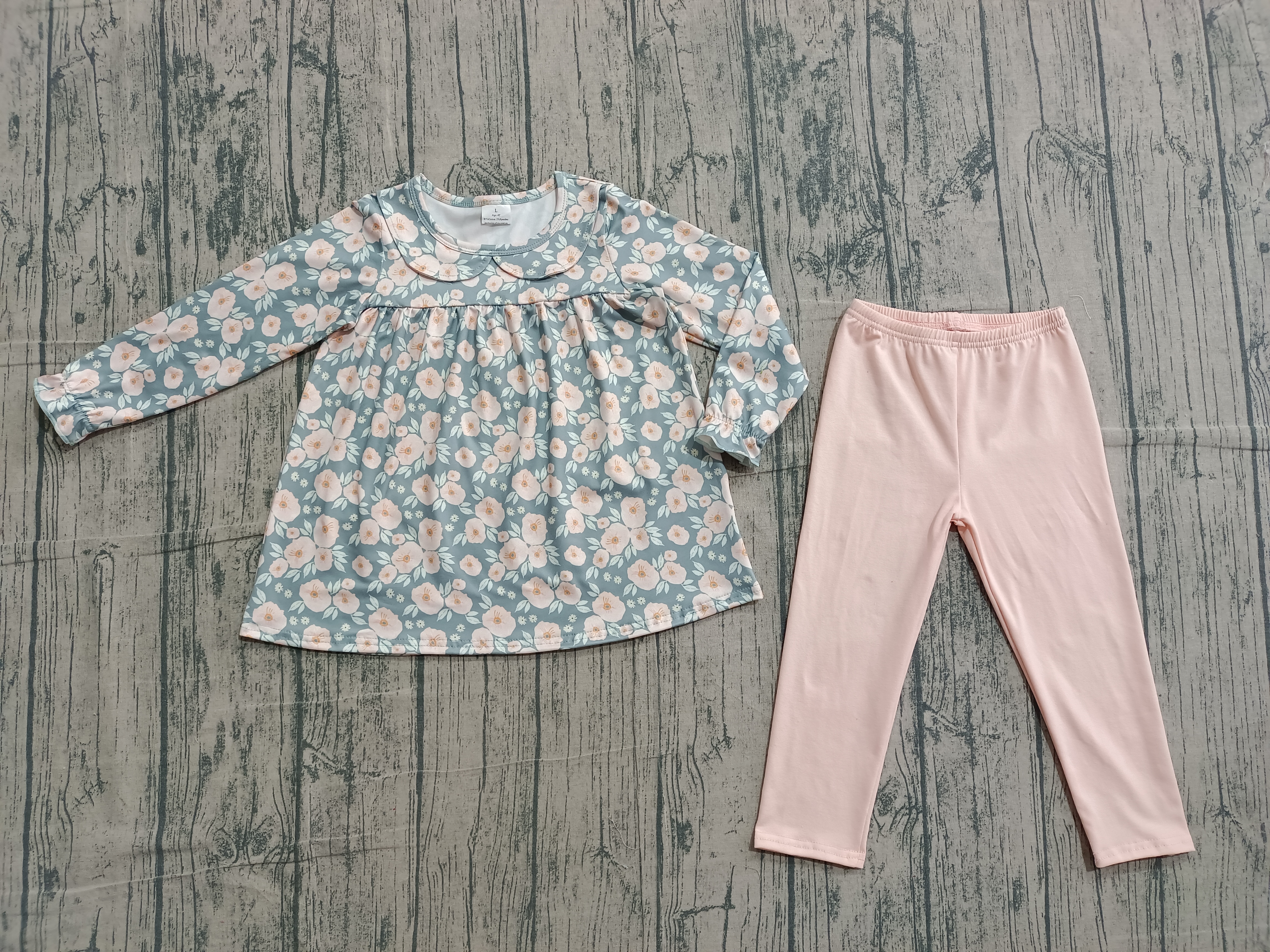 GLP2776 baby girls flower long sleeves outfits-real pic 2026.2.1