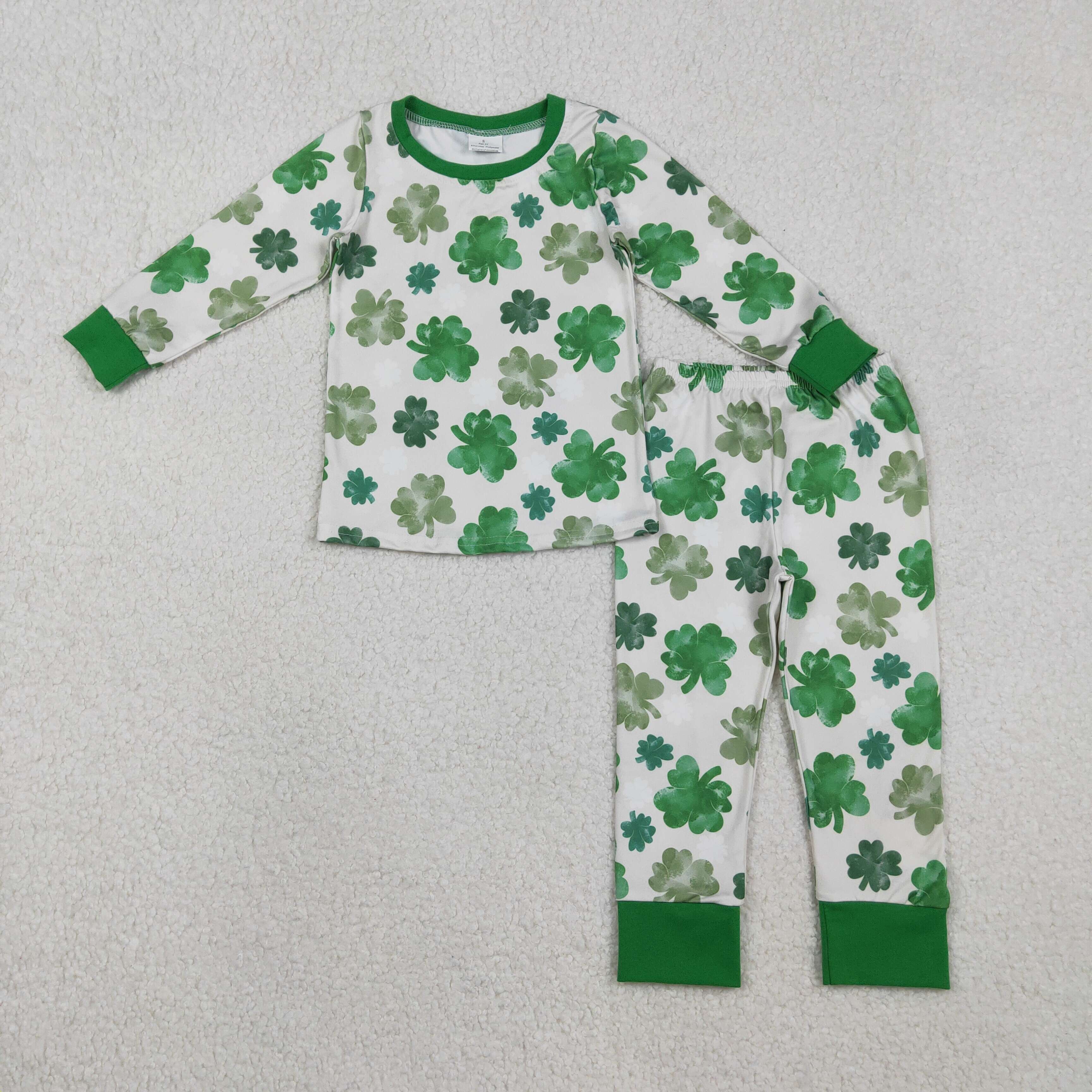 GLP2988 RTS  toddler girl clothes lucky girl St. Patrick pajamas set