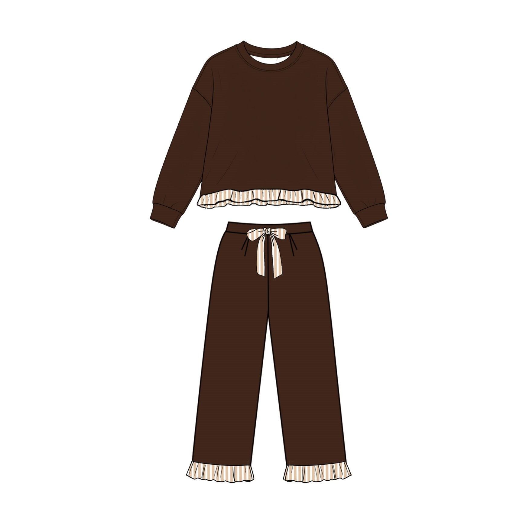 MOQ：5pcs GLP3670 pre-order baby girl clothes sweater material solid color toddler girl winter outfit-2026.8.10