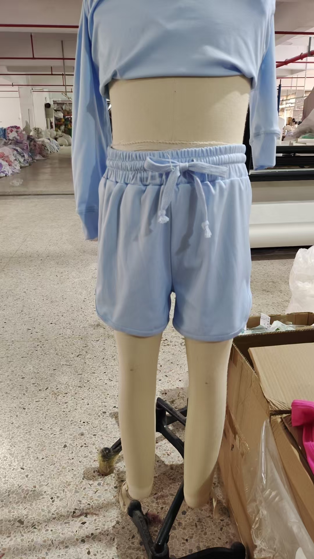 GLS0006 pre-order  toddler girl clothes blue girl yoga set-real pic 2025.4.26 