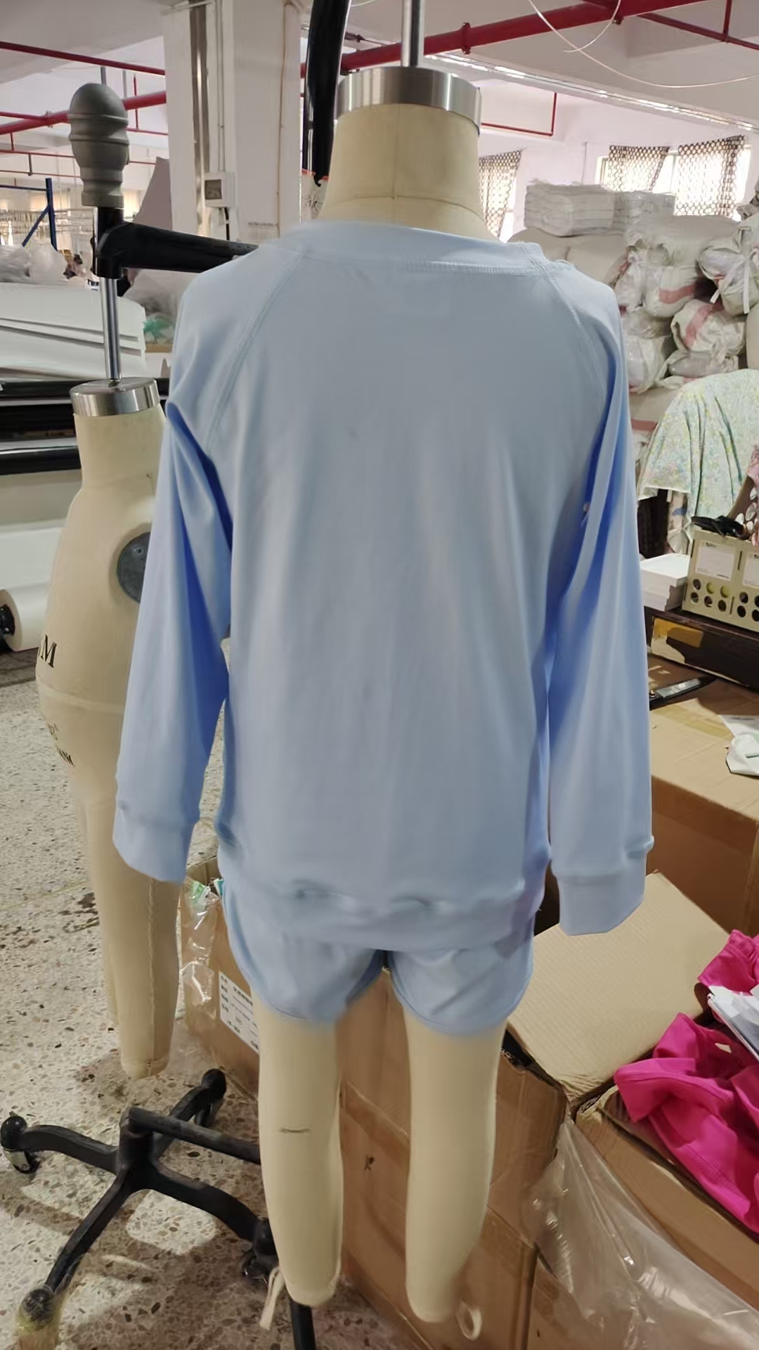 GLS0006 pre-order  toddler girl clothes blue girl yoga set-real pic 2025.4.26 