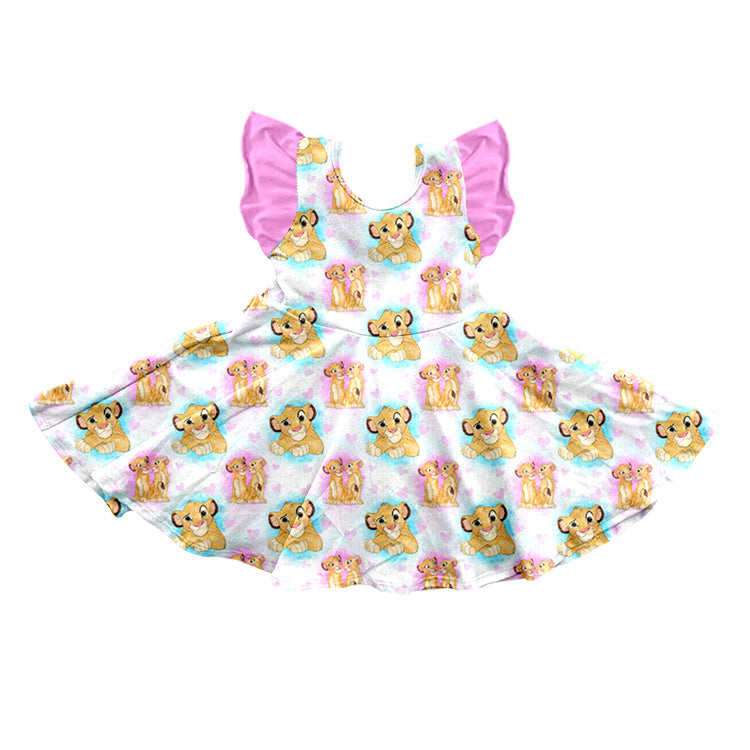 GSD0220 baby girl clothes lion summer dress twirl dress-promotion 2024.12.21 $5.5