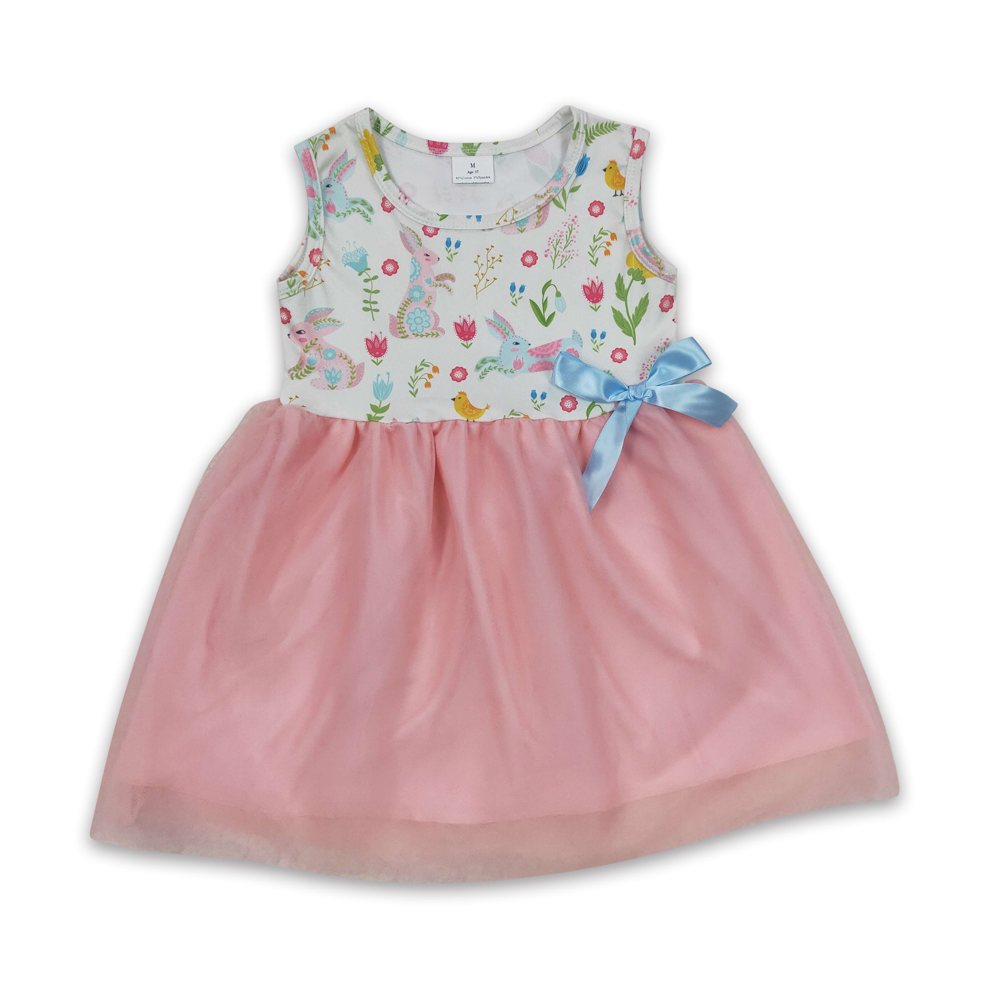 GSD0238 kids clothes girls bunny easter dress tulle flower girl dress party dress-promotion $5.5 2026.1.31