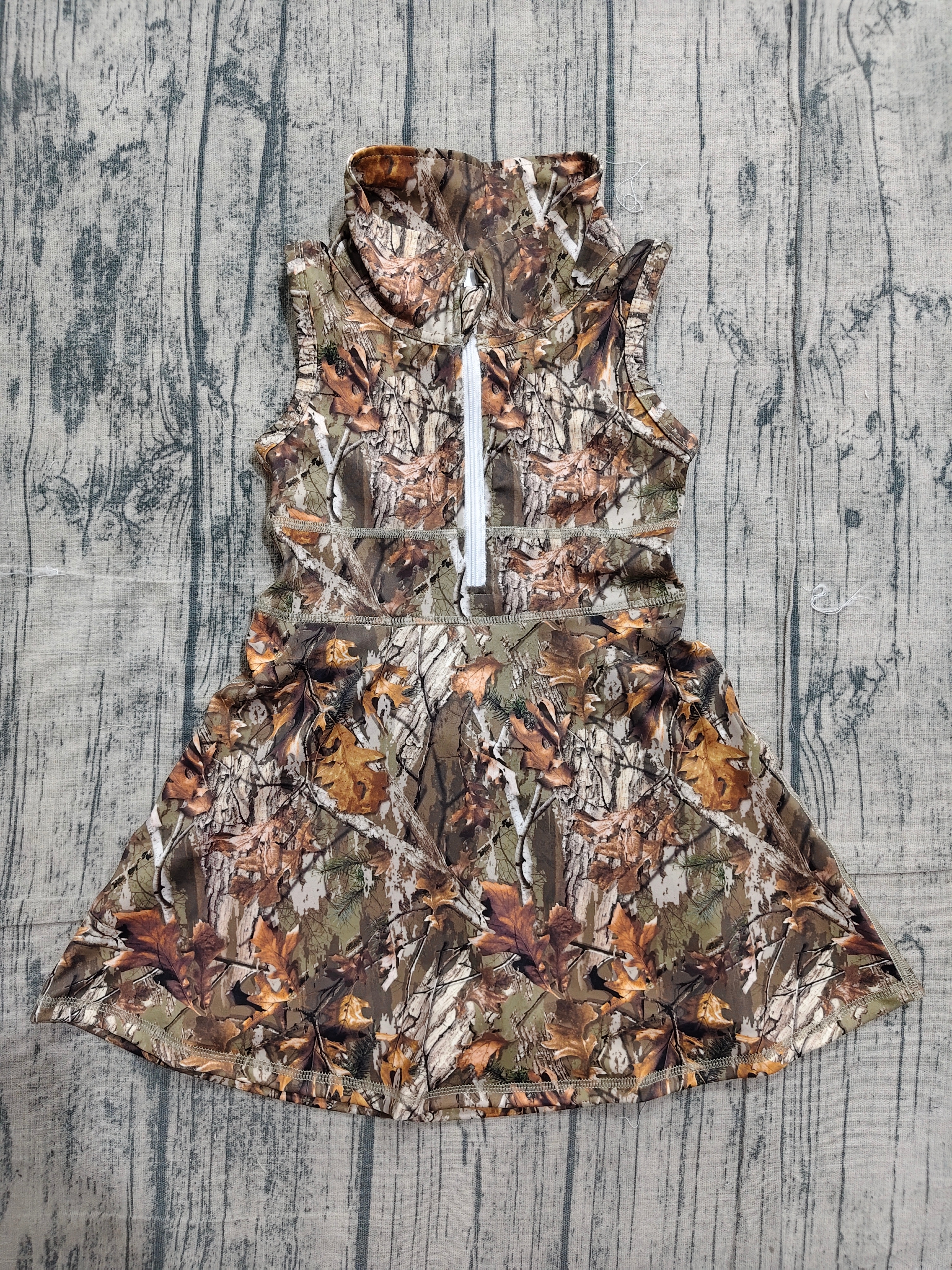 GSD1384 pre-order toddler girl clothes camouflage girl summer yoga dress-real pic 2026.4.15 
