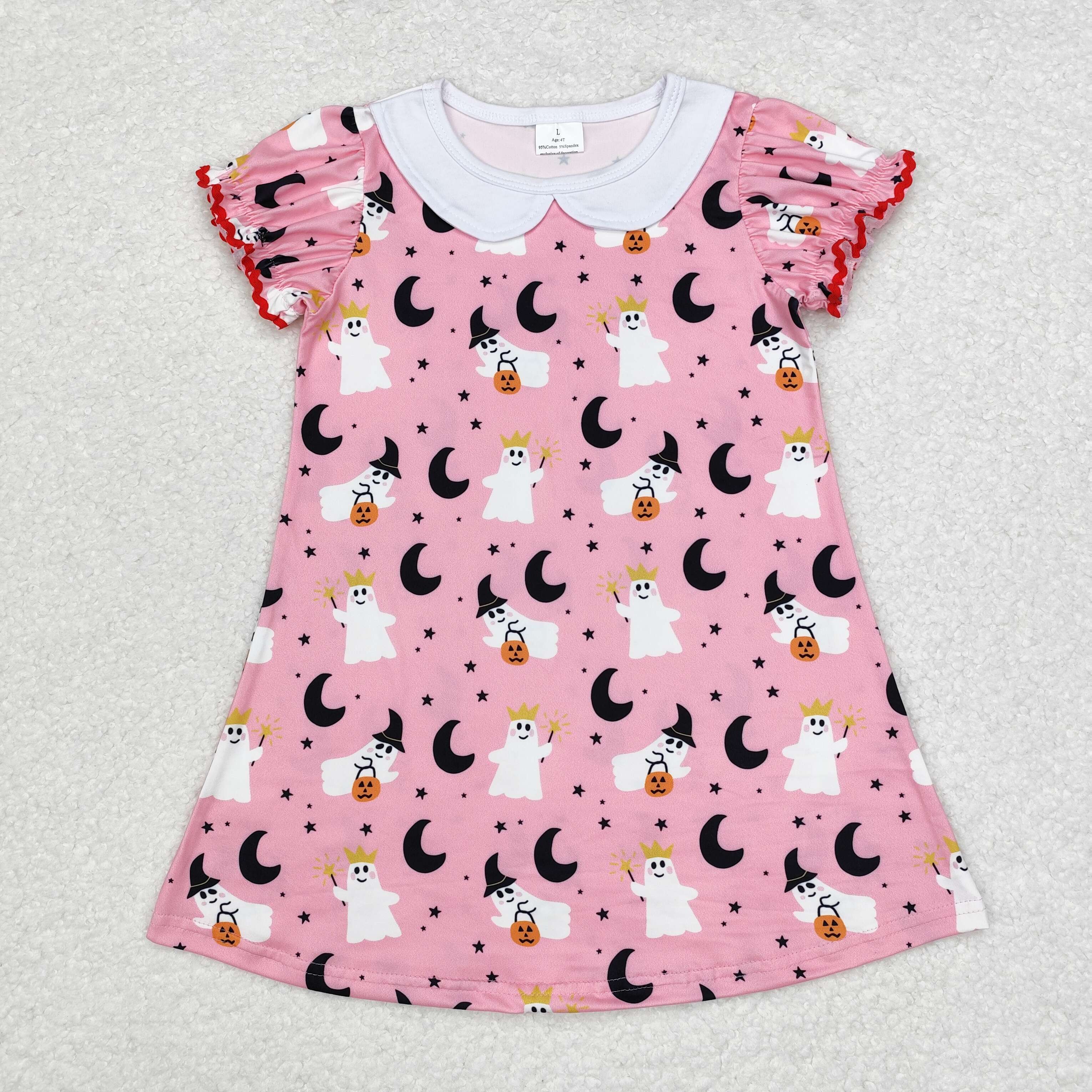 GSD1400 RTS baby girl clothes ghost toddler girl halloween  dress
