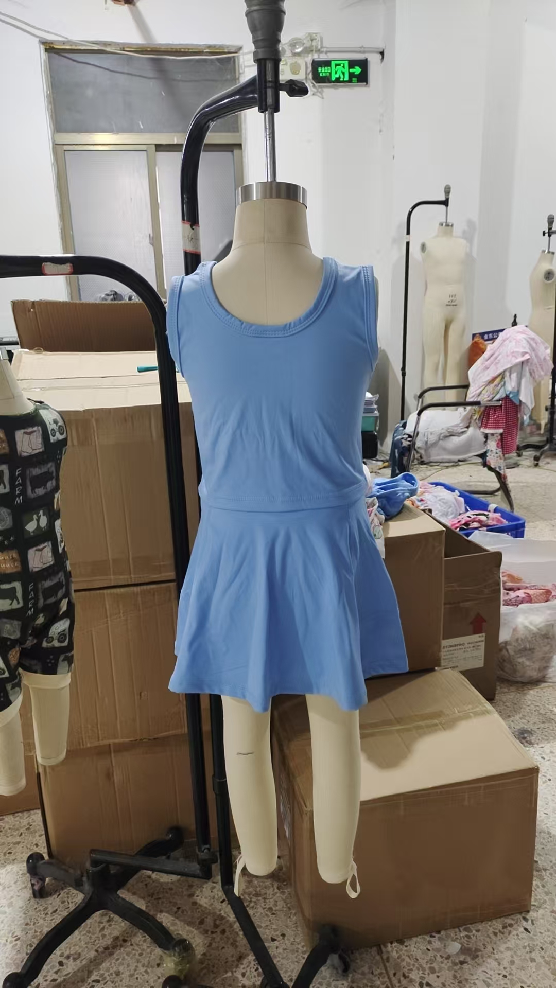 GSD1985 pre-order toddler girl clothes blue girl summer set yoga clothes-real pic 2025.3.13 