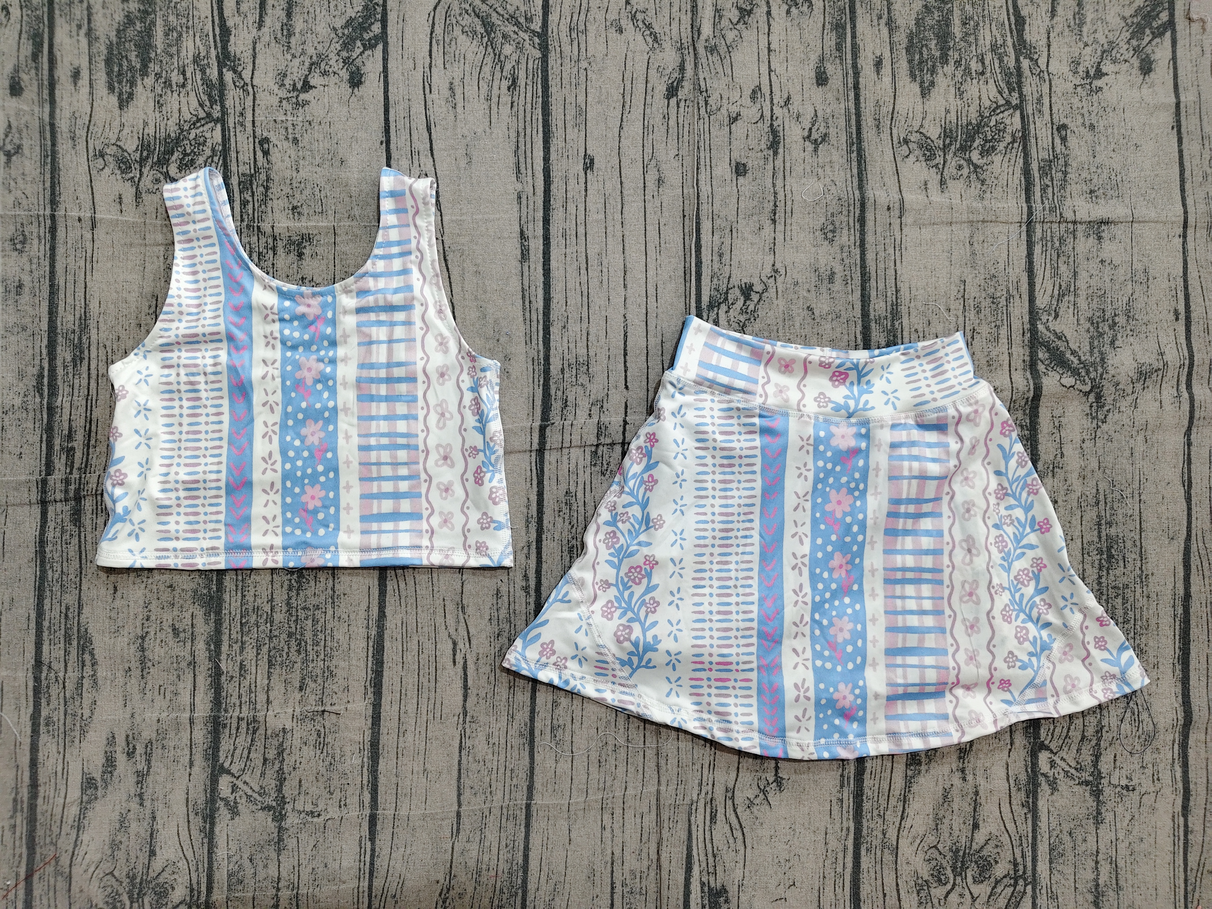 GSD1995 pre-order toddler girl clothes floral girl summer set yoga clothes-real pic 2026.4.12 