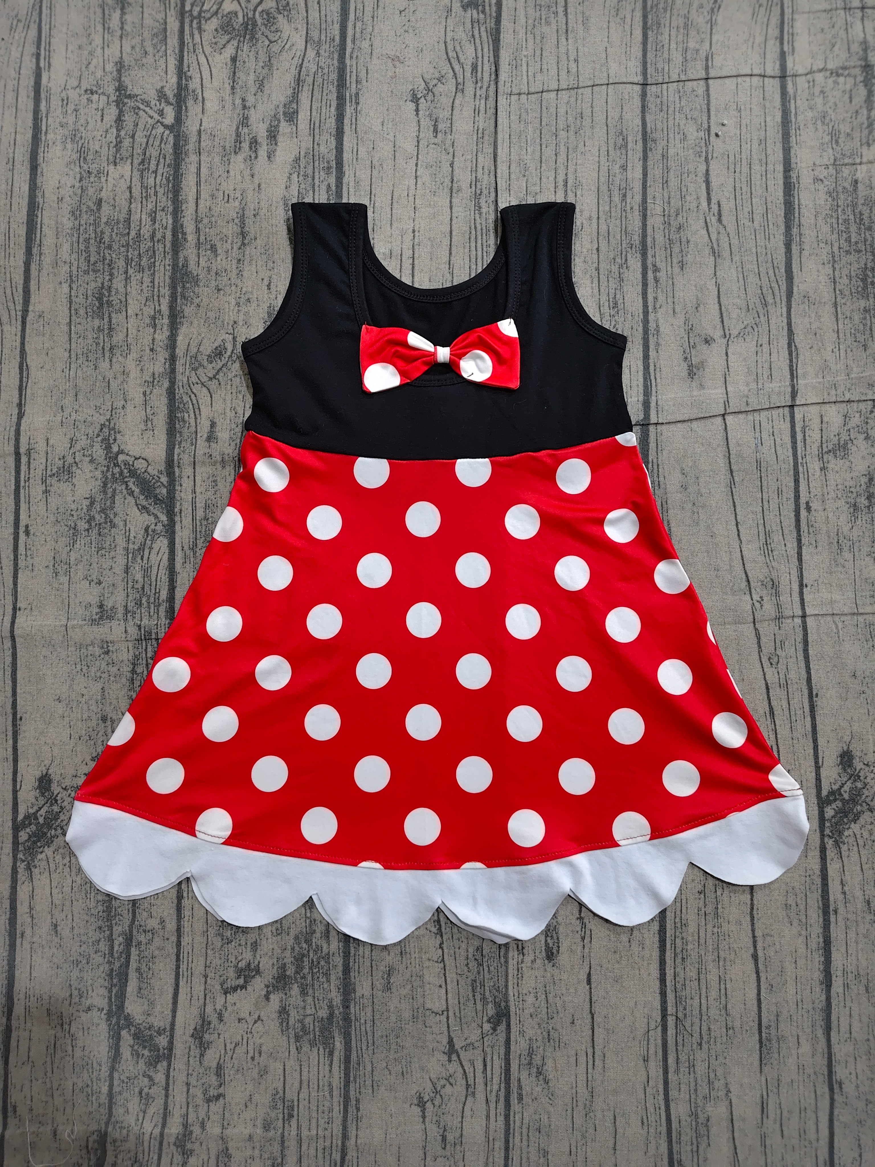 GSD2037 pre-order toddler clothes cartoon mouse girl summer dress-real pic 2026.3.26 