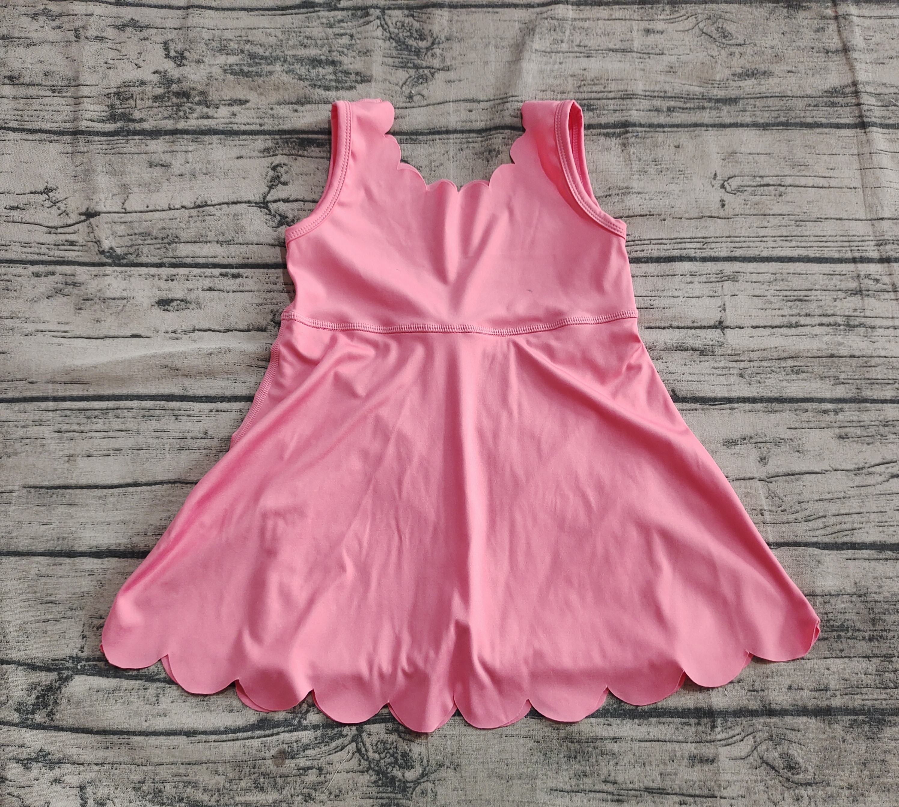 GSD2371 pre-order toddler girl clothes pink  girl summer dress yoga clothes-real pic 2025.4.30 