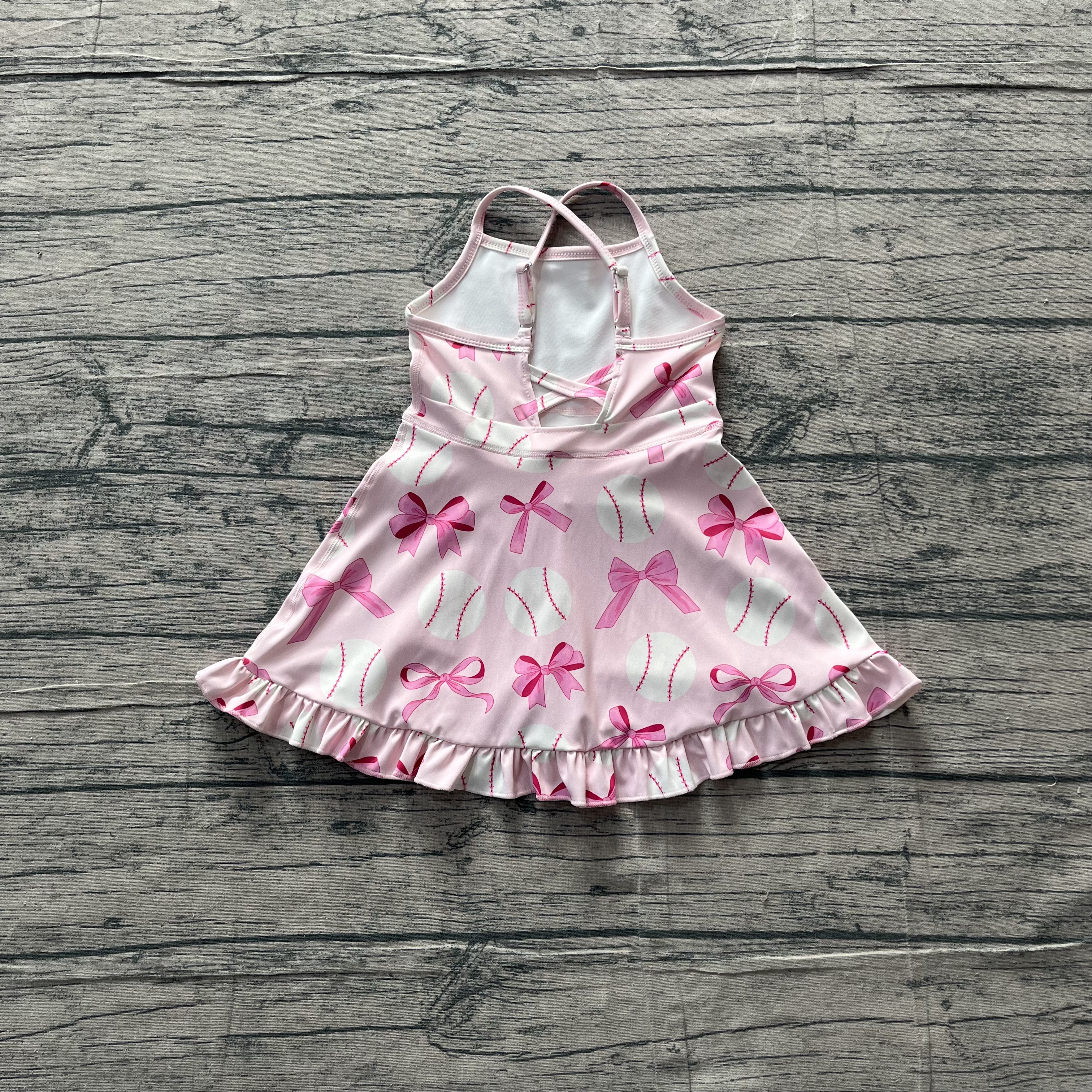 GSD2567 pre-order toddler girl clothes baseball girl summer dress yoga clothes-real pic 2026.3.18 