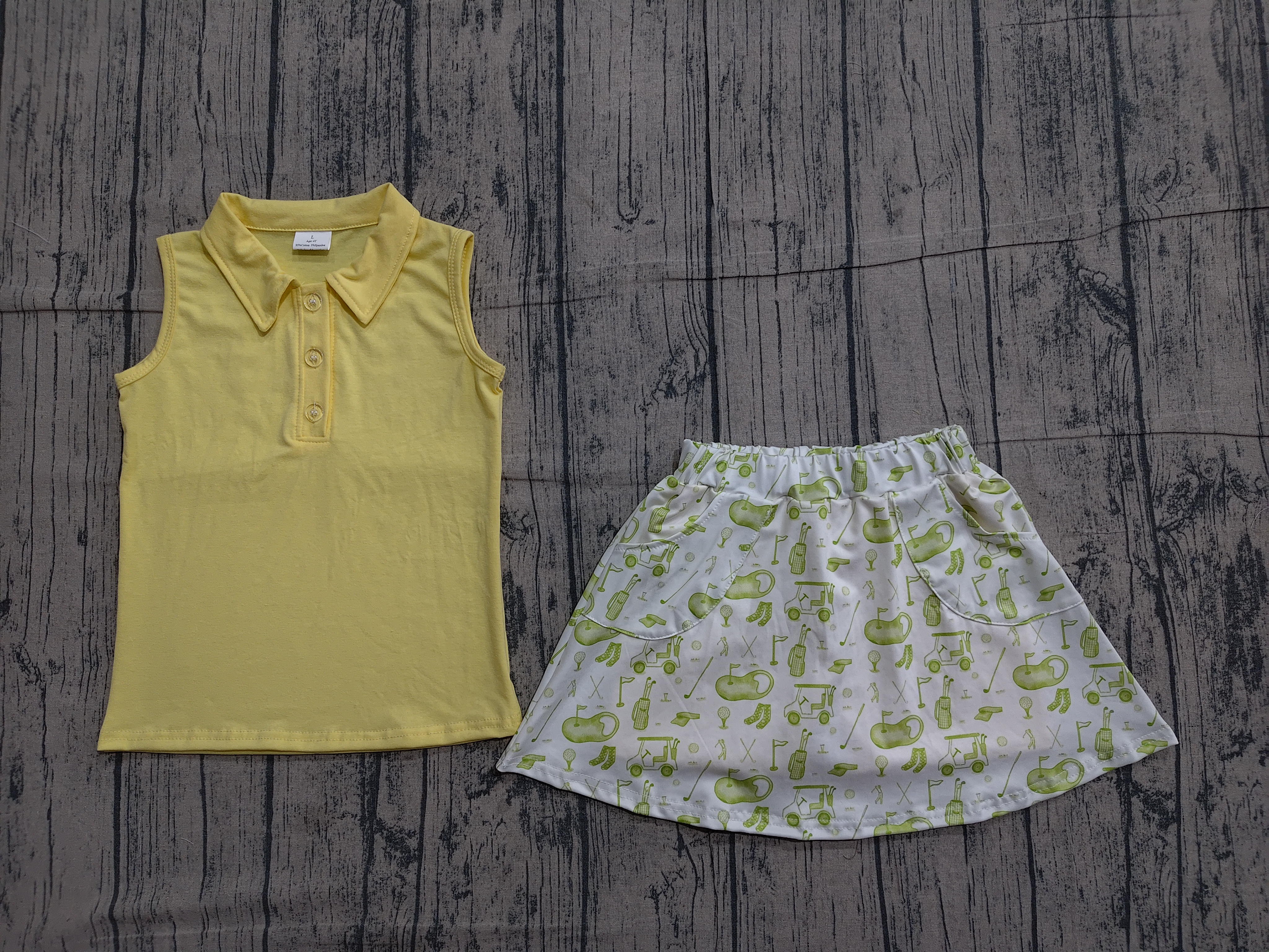 GSD2698 pre-order baby girl clothes golf toddler girl summer outfit-real pic 2026.3.26 