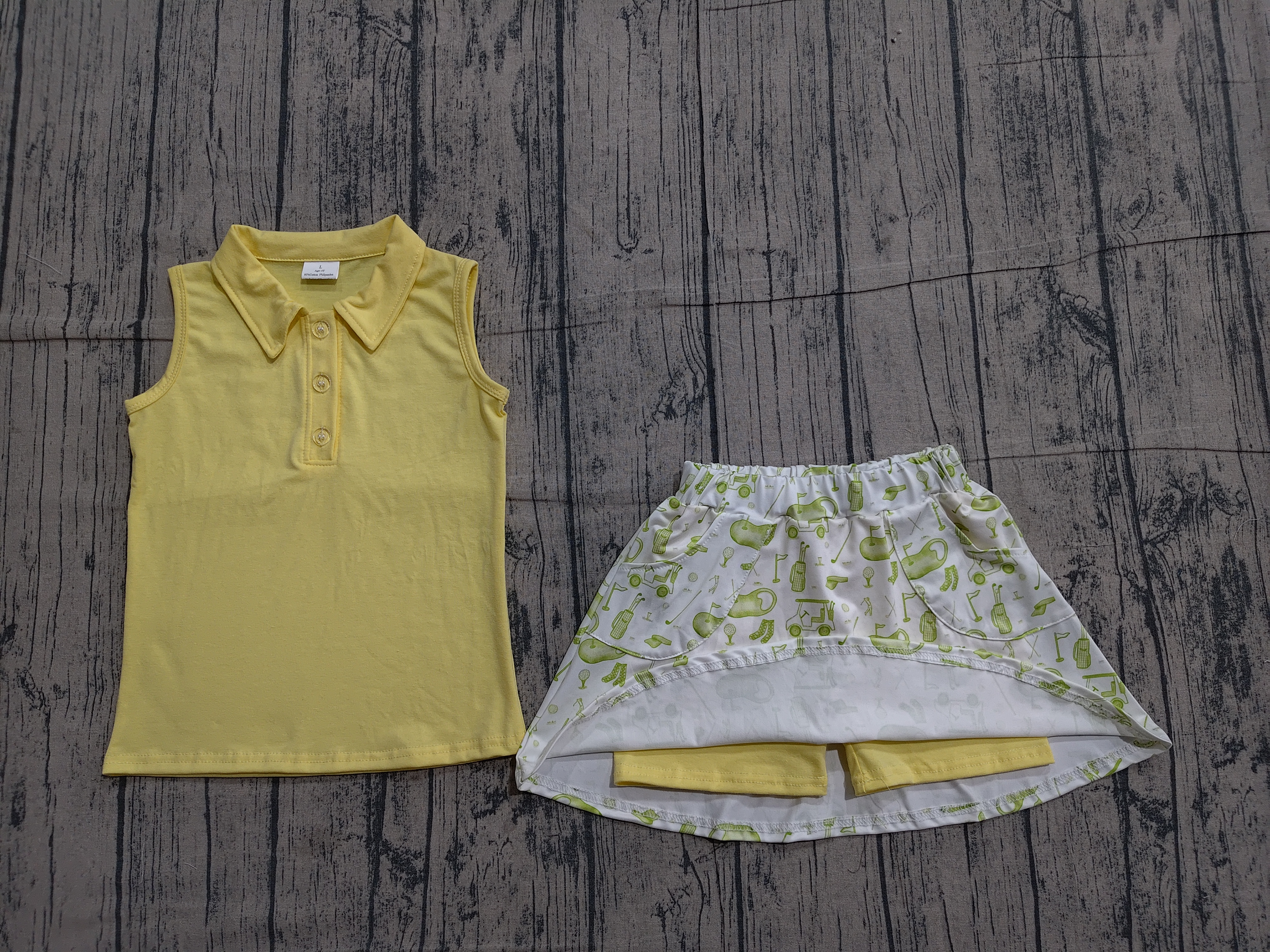 GSD2698 pre-order baby girl clothes golf toddler girl summer outfit-real pic 2026.3.26 