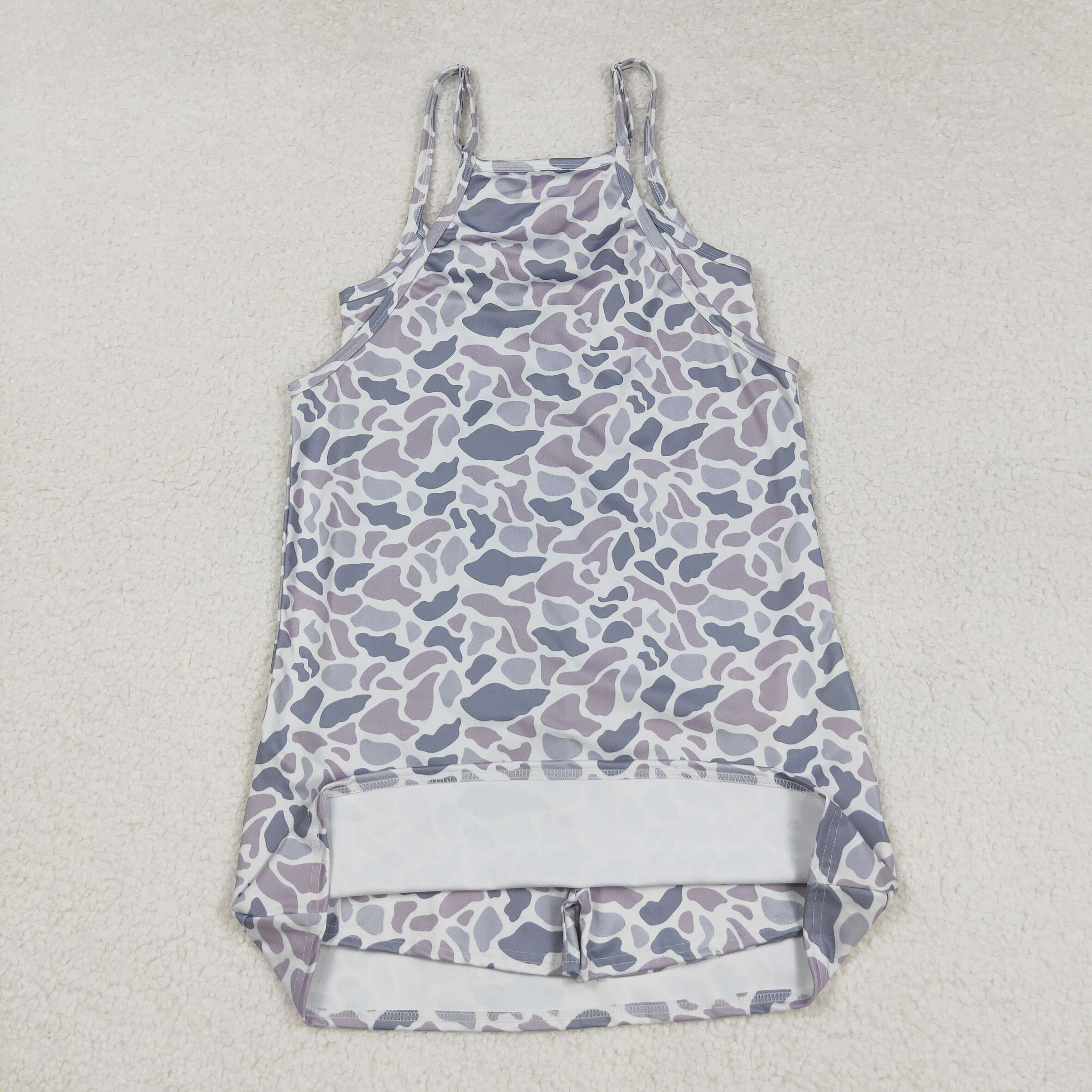 GSD2733 RTS adult clothes camo adult women summer dress yoga dress