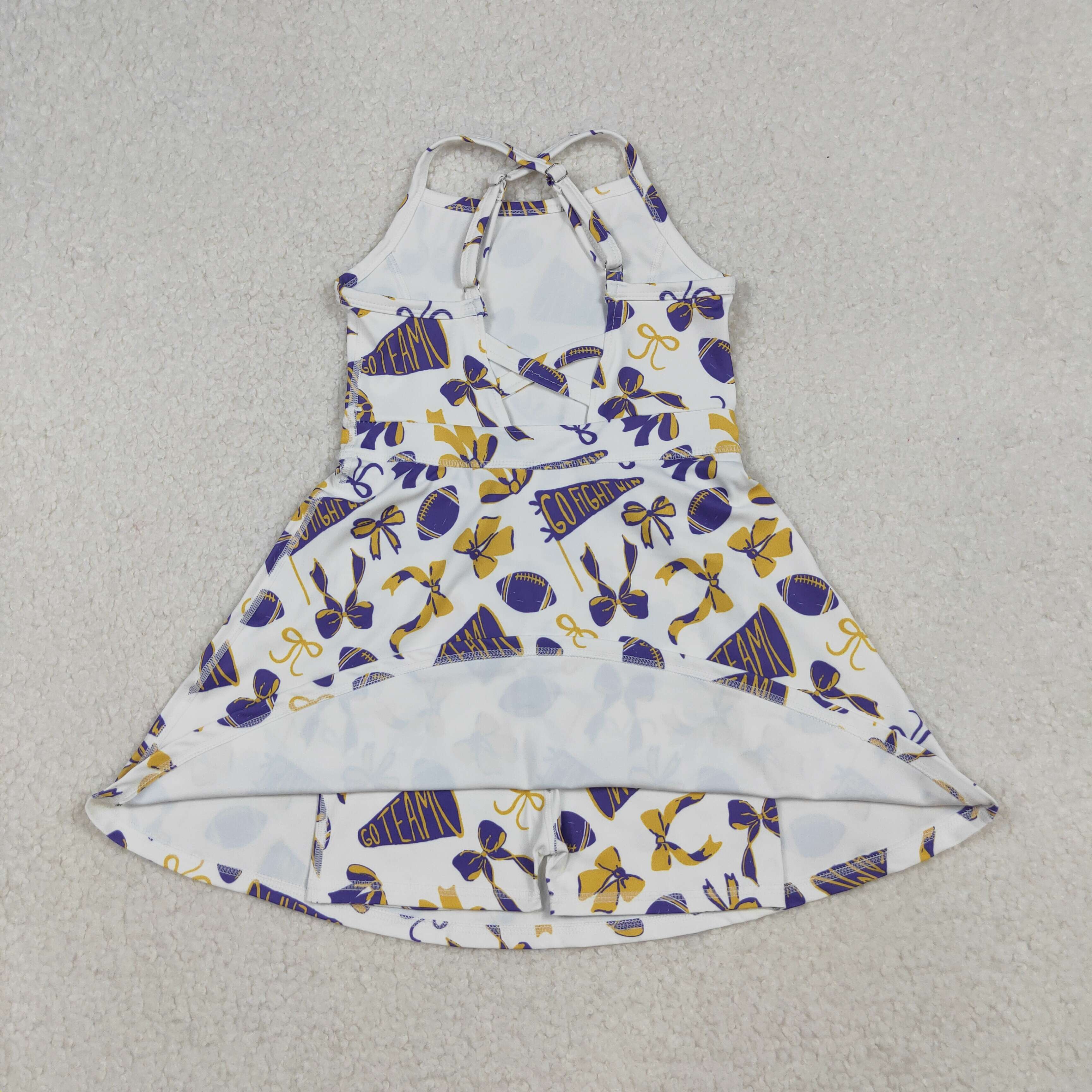 GSD2781 RTS girl clothes go team toddler girl summer outfit yoga clothes