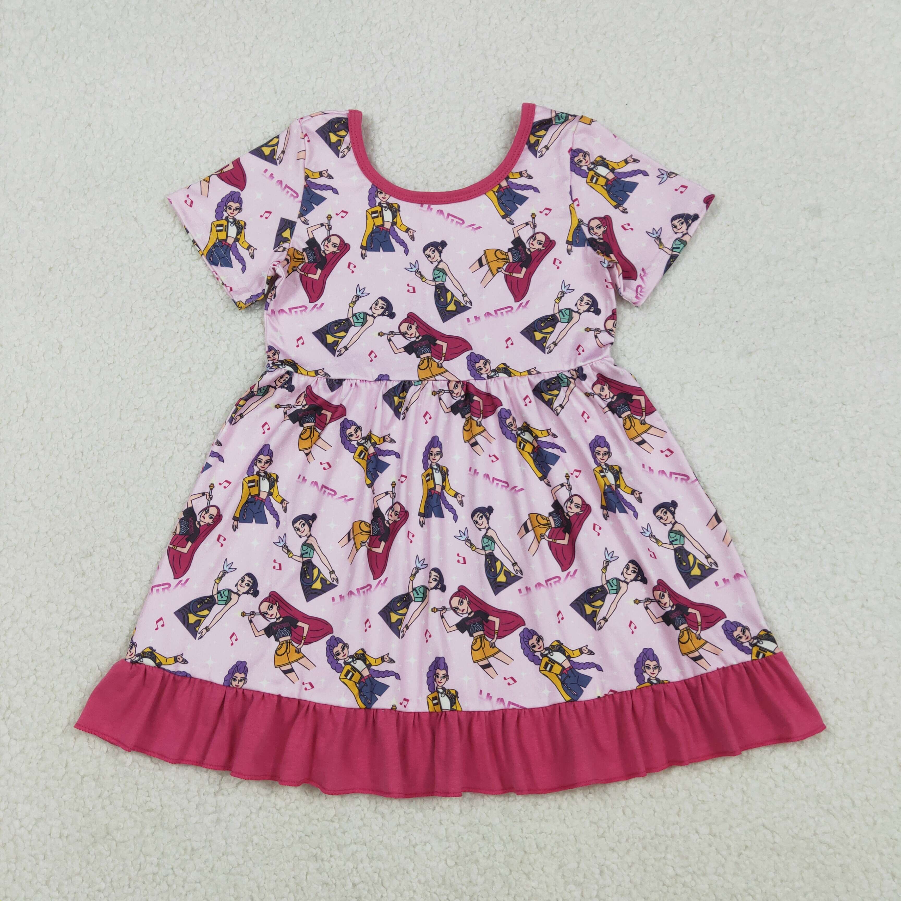GSD2917 RTS toddler girl clothes kpop girl summer dress