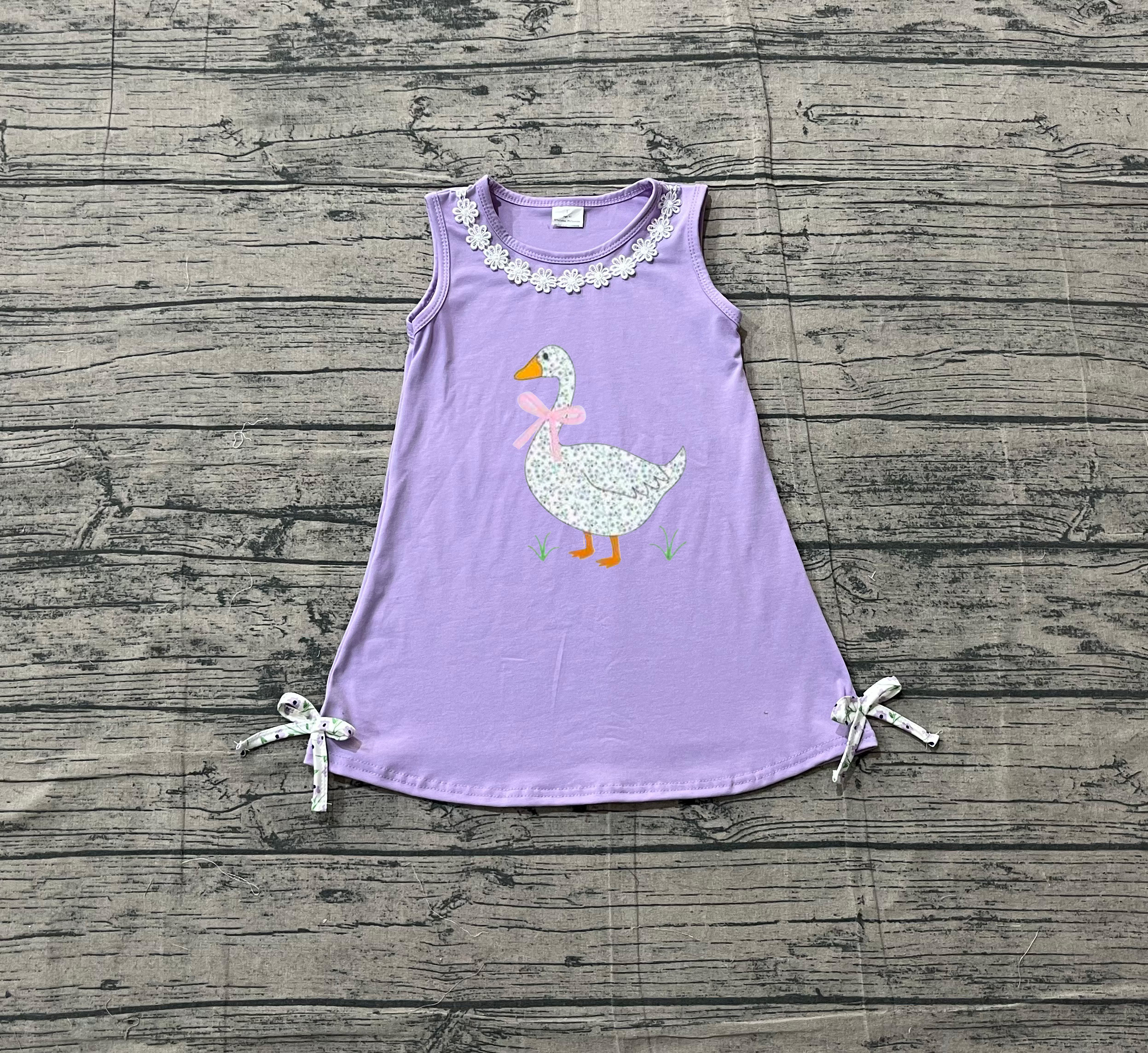 GSD2942 pre-order toddler clothes duck girl  summer dress-real pic 2026.1.24 