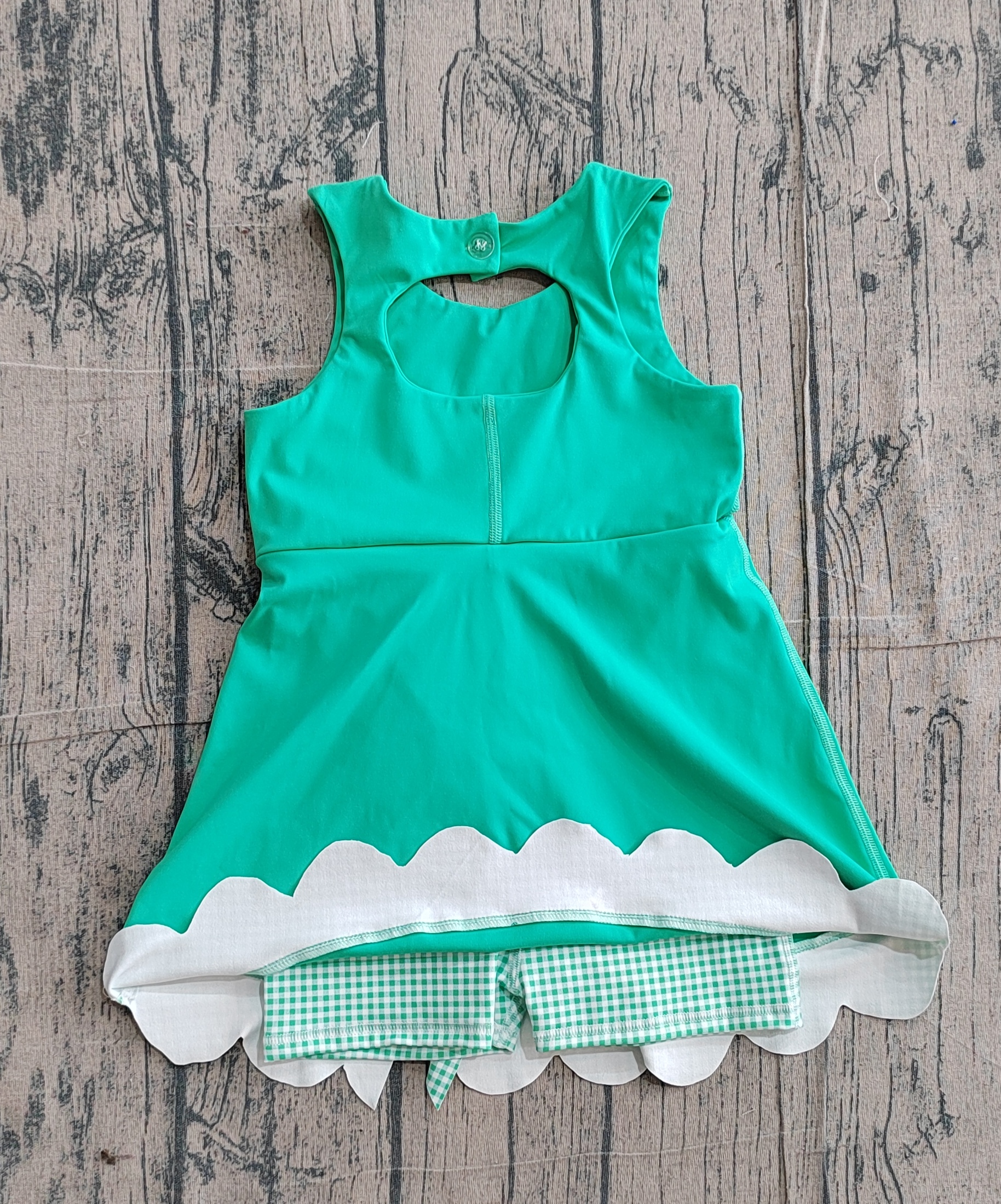 GSD3029 pre-order toddler clothes green girl yoga summer dress-real pic 2026.3.8 