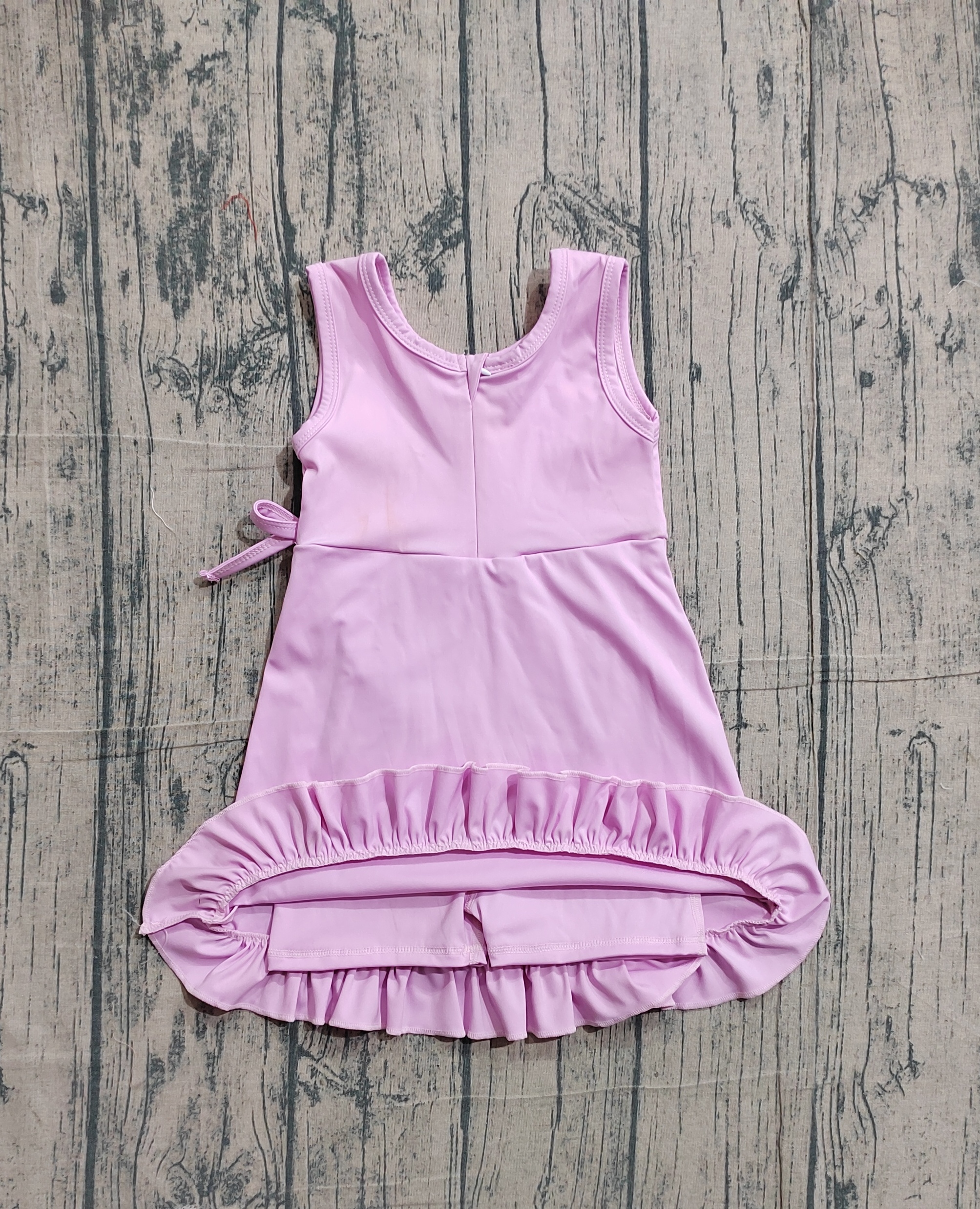 GSD3034 pre-order toddler clothes pink girl yoga summer dress-real pic 2026.3.20 