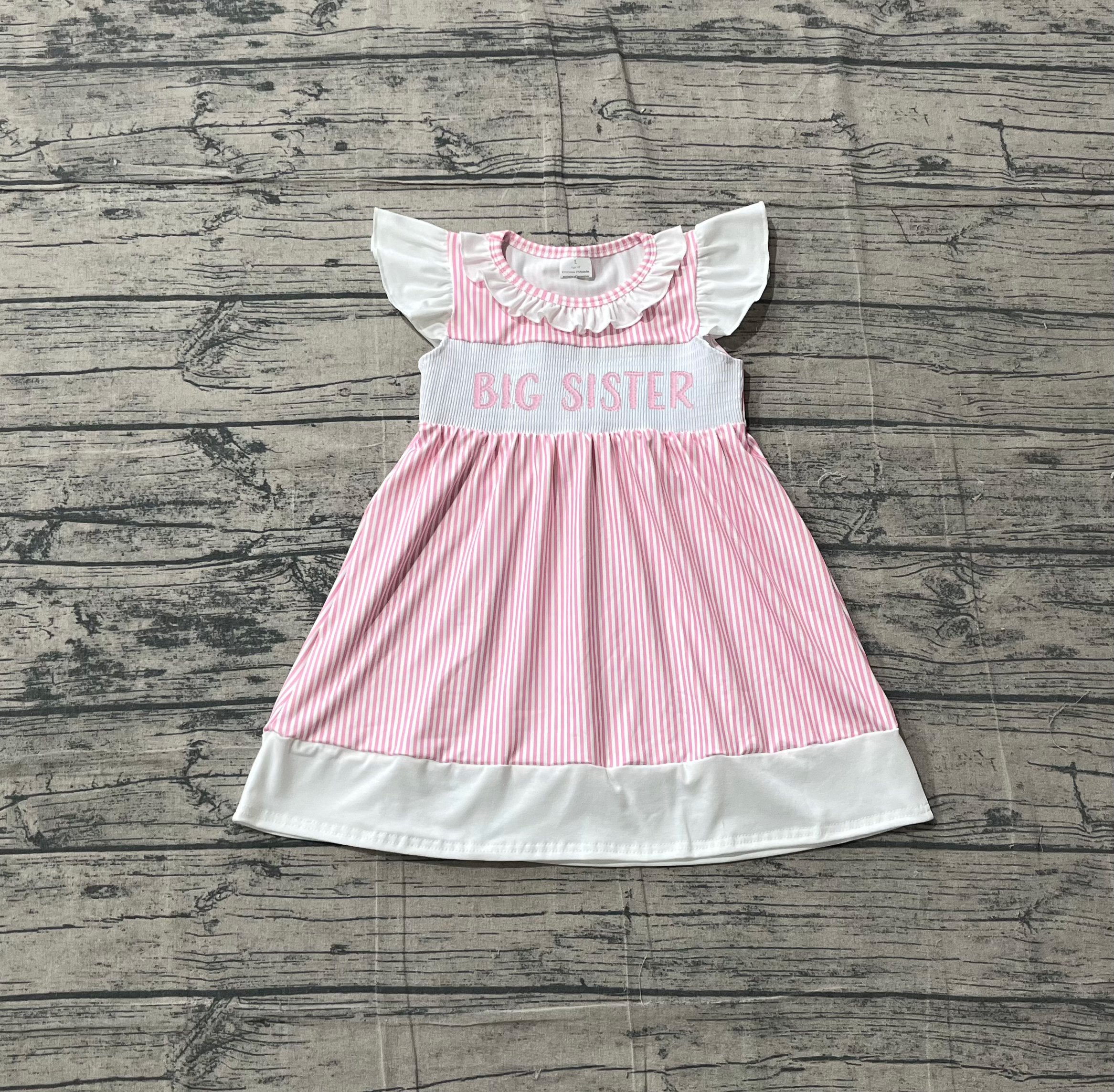 GSD3153 pre-order  toddler girl clothes big sister girl summer dress-real pic 2026.3.12 