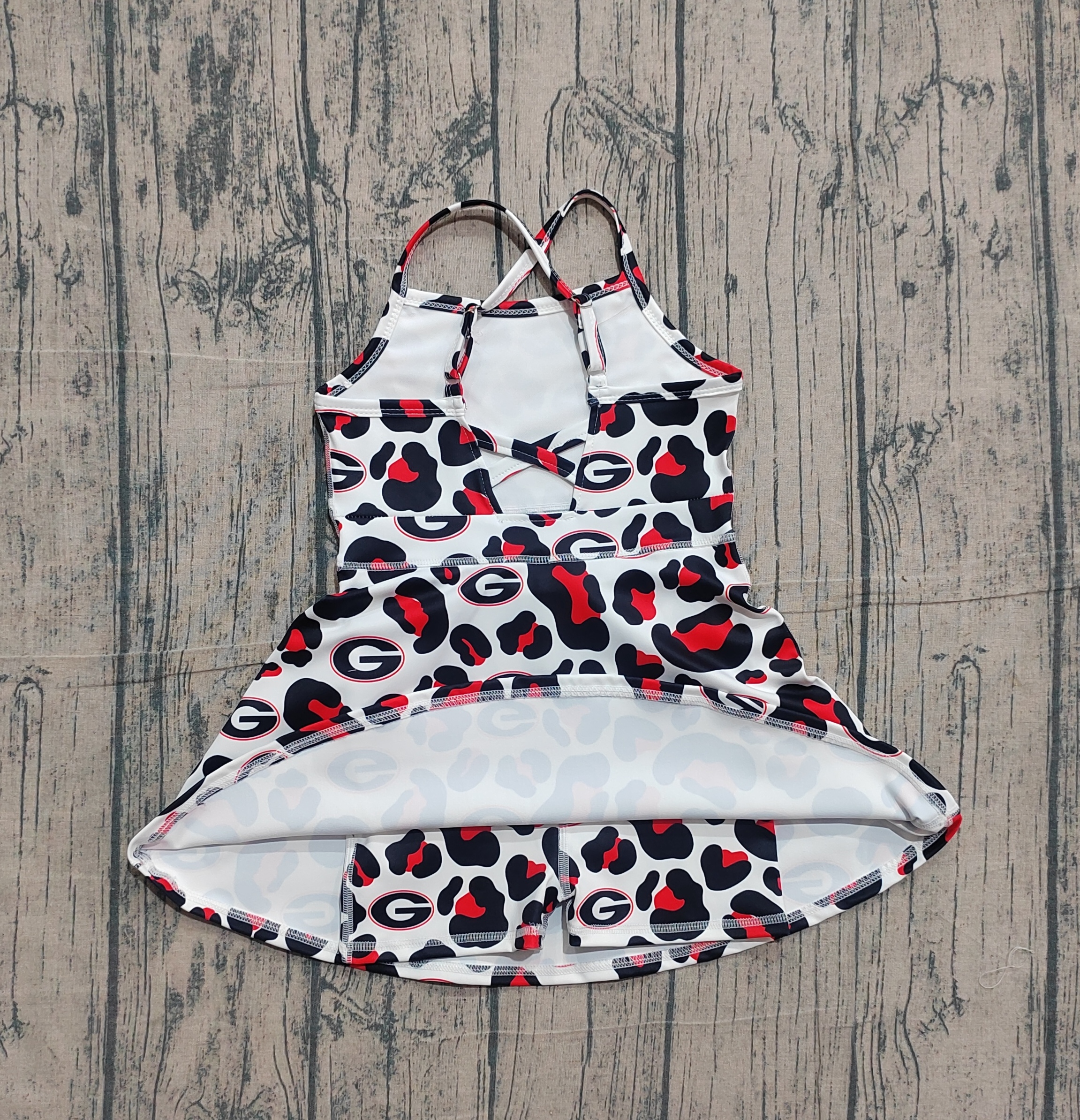 GSD3632 pre-order toddler clothes state camo print girl yoga summer dress-real pic 2026.1.19 